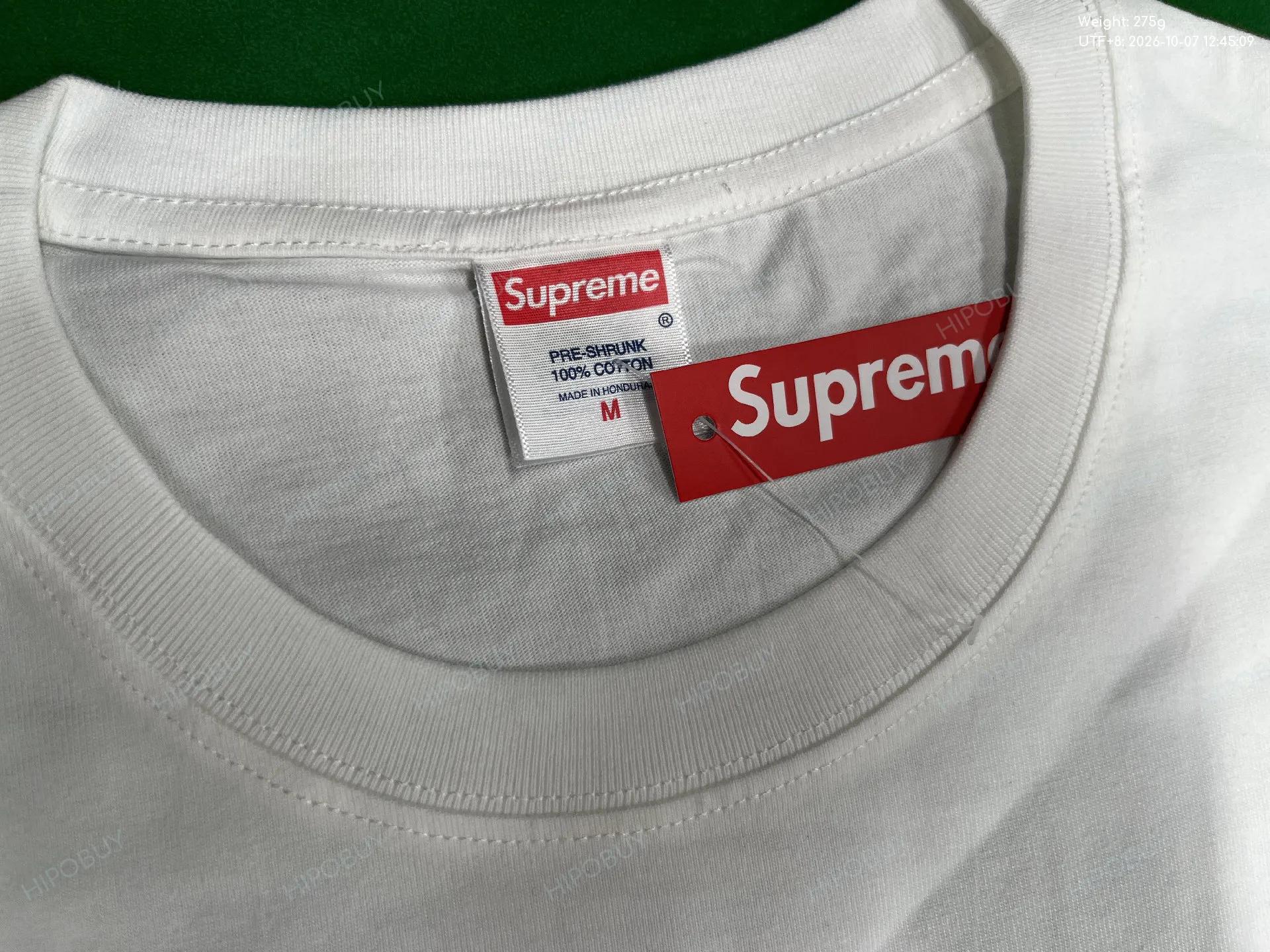 Foto QC 1 de Supreme Bandana Box Logo T-shirt Heather Grey