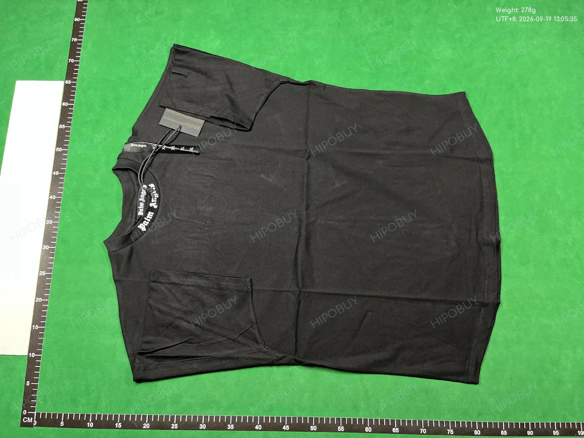 Foto QC 6 de Palm Angels Spray Logo Las Vegas T-shirt Black
