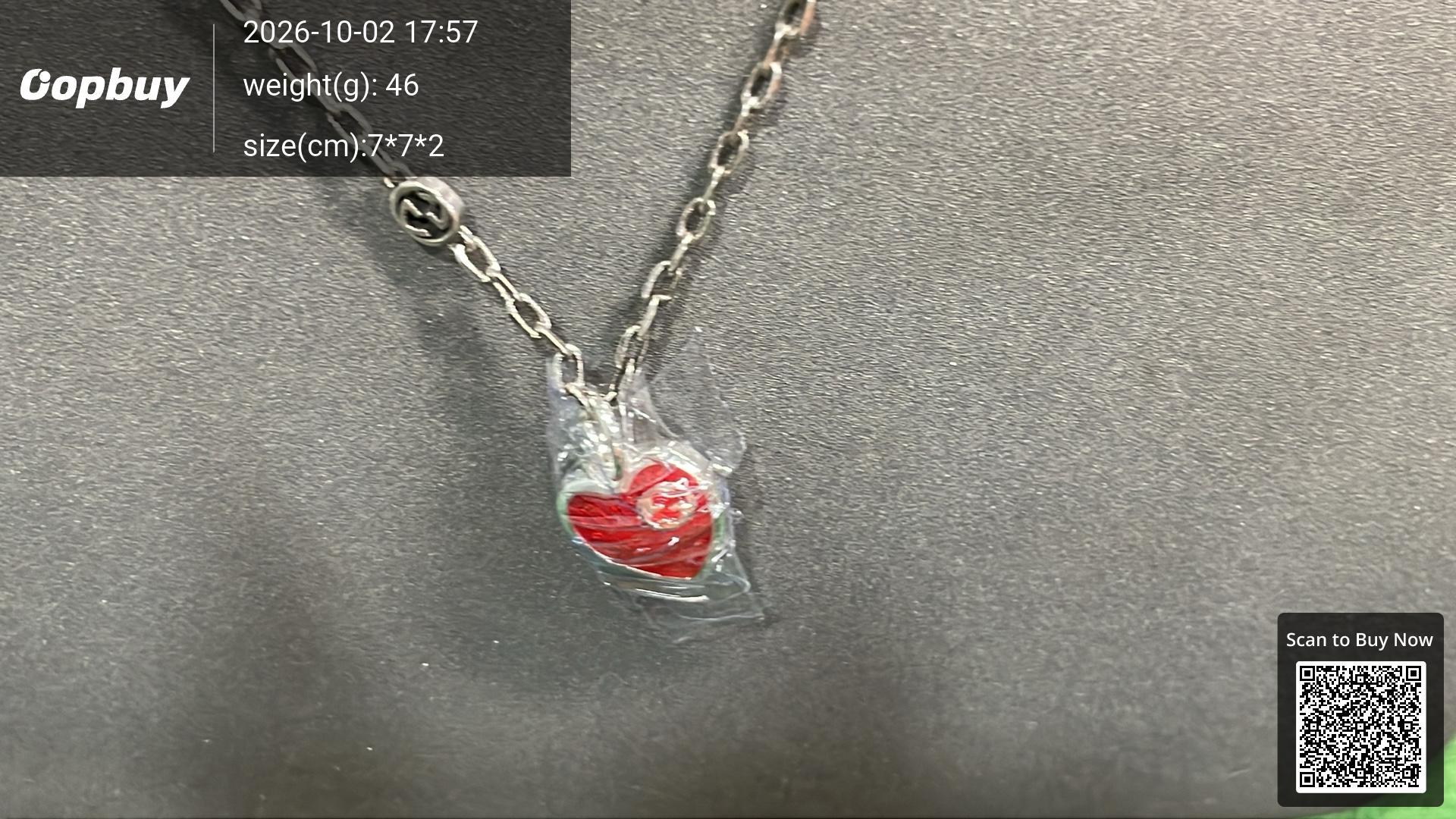 Foto QC 2 de Gucci Cross Necklace Sterling Silver Silver