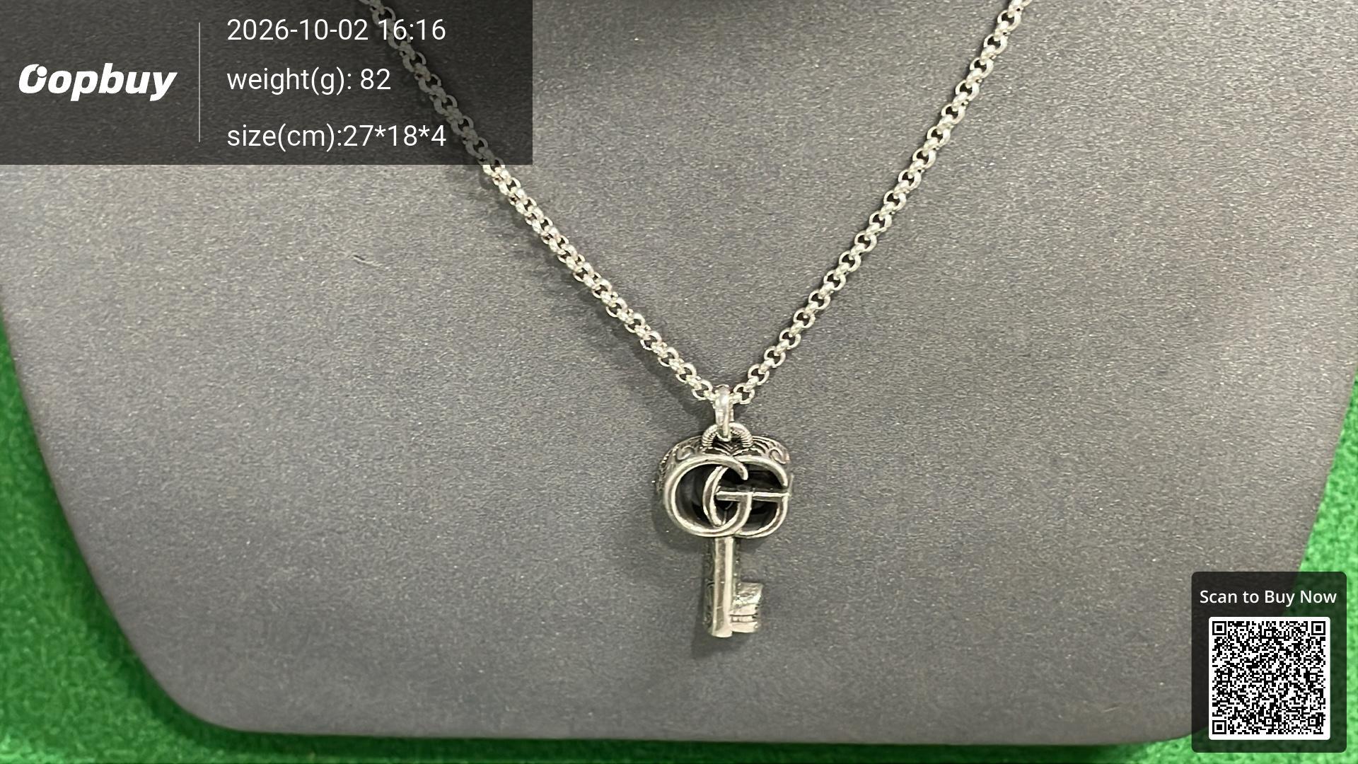 Foto QC 5 de Gucci Cross Necklace Sterling Silver Silver