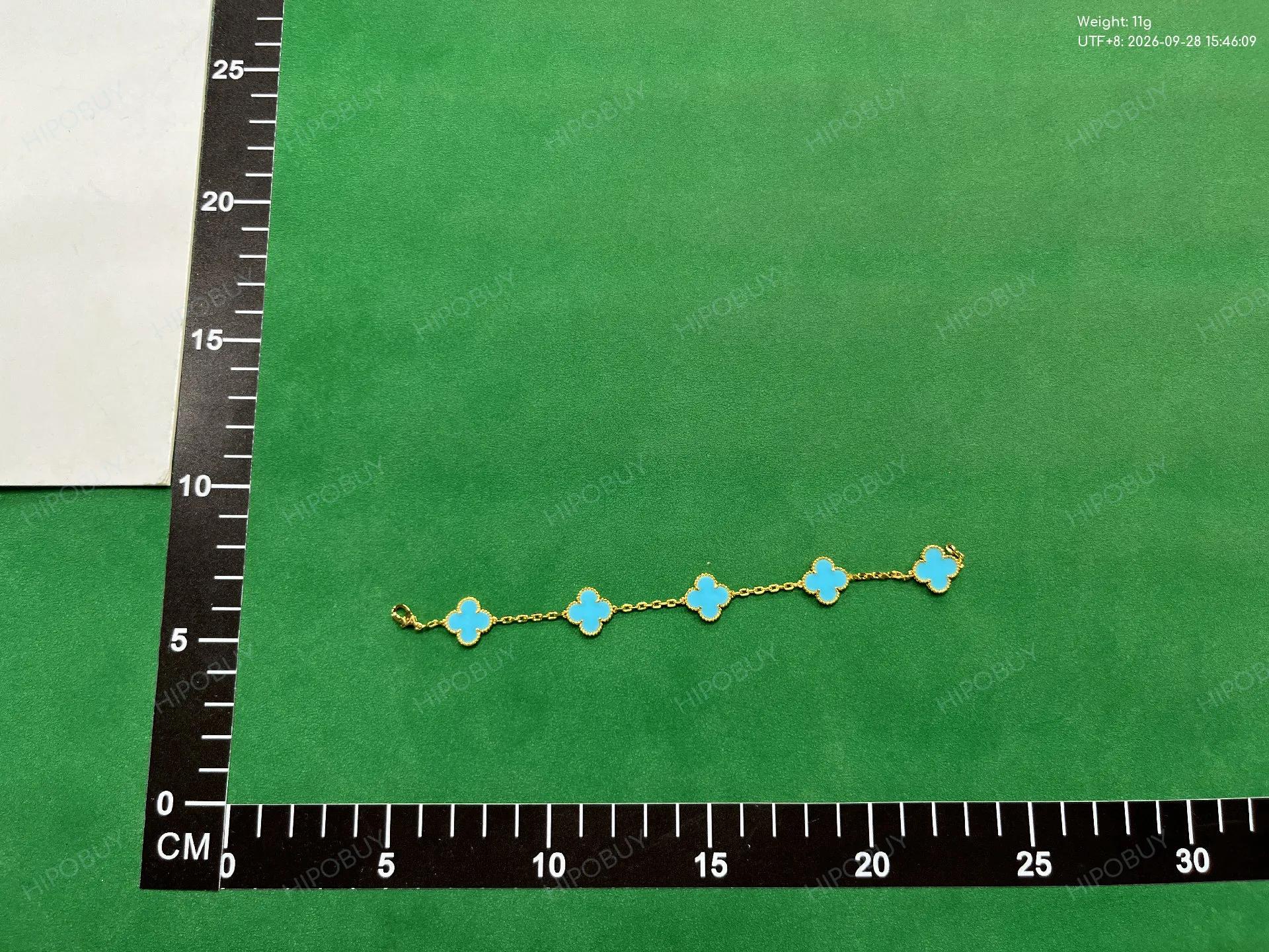 Foto QC 5 de Van Cleef & Arpels Vintage Alhambra Bracelet Gold Turquoise