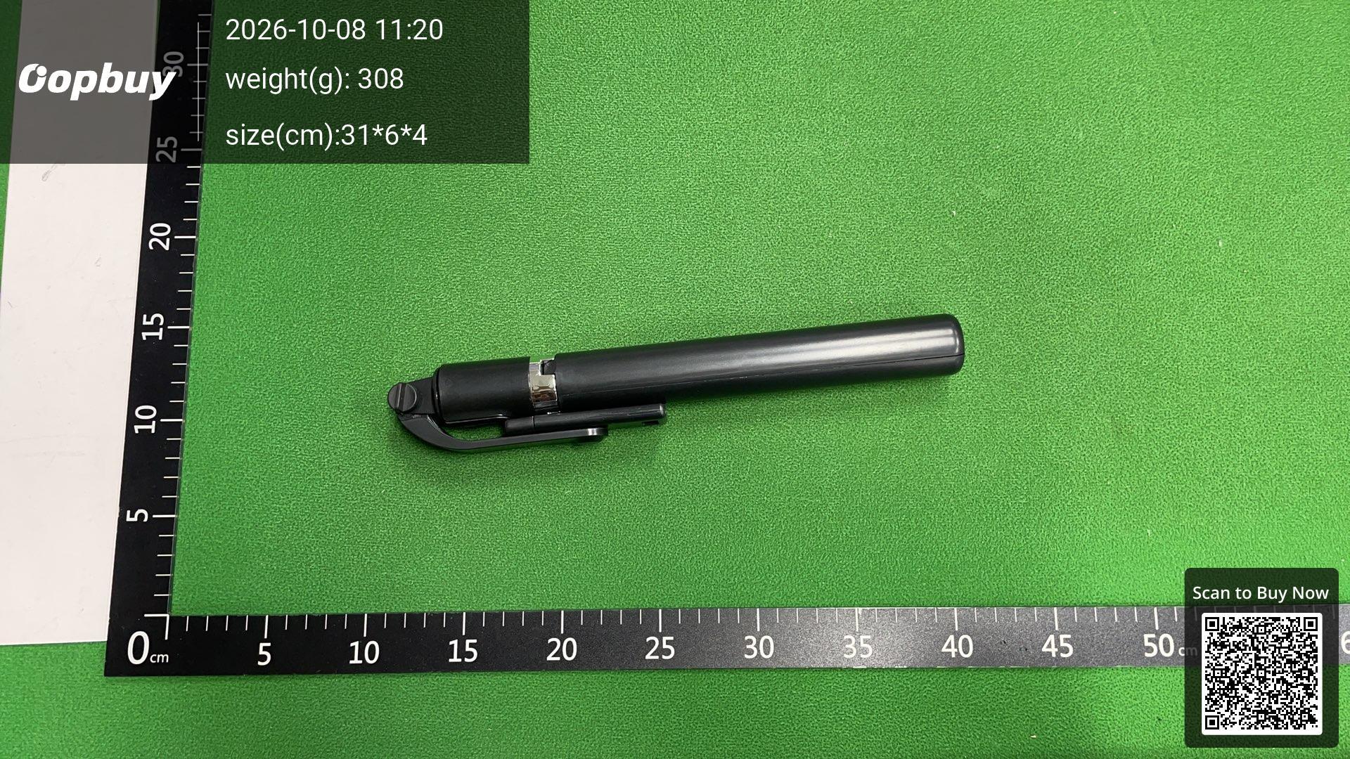 Foto QC 1 de Unbranded Aluminum Selfie Stick Tripod with Bluetooth Remote for Smartphones Black