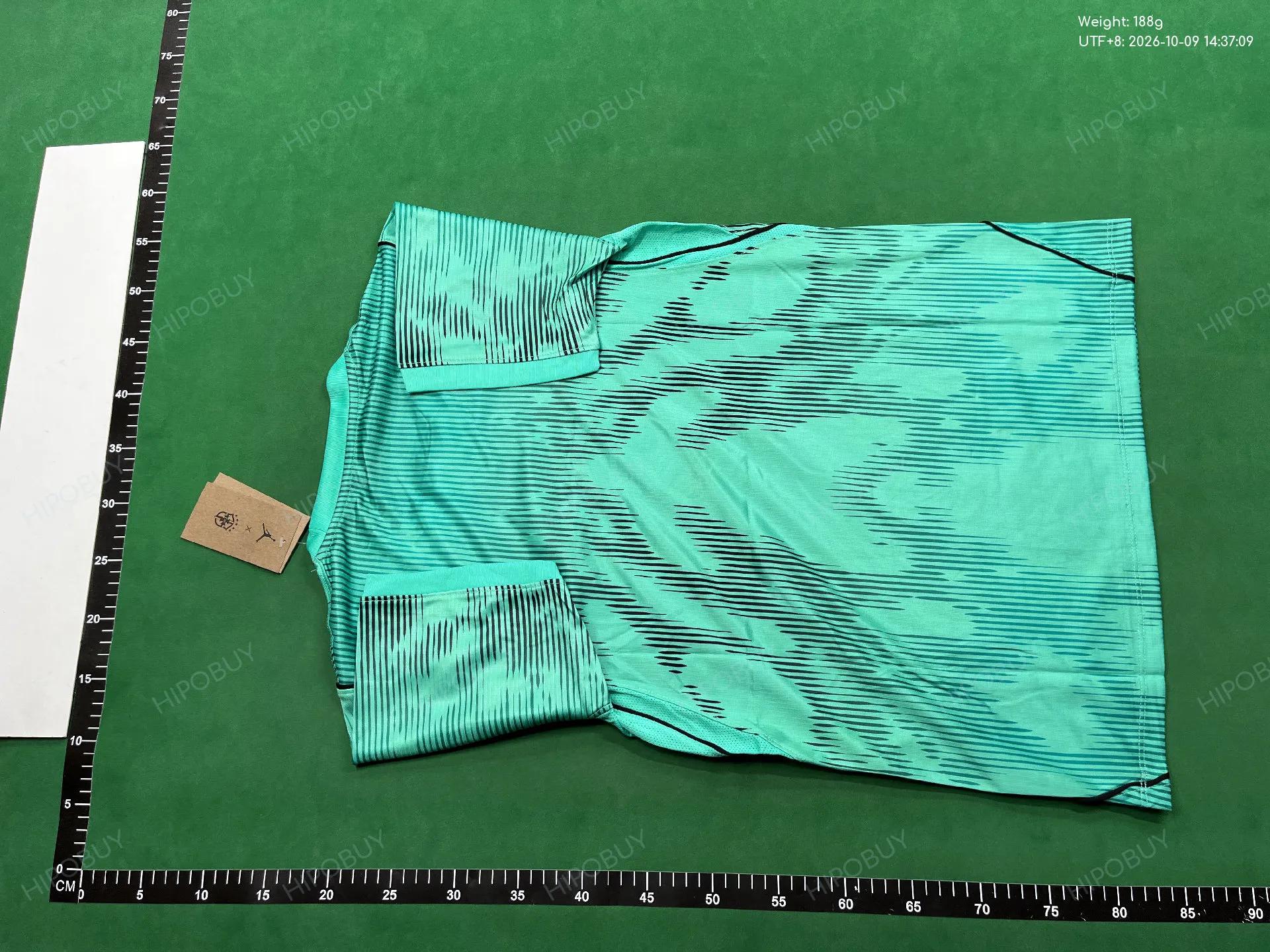 Foto QC 3 de Brazil 2022 Fan Edition Palm Leaf Jersey White Blue