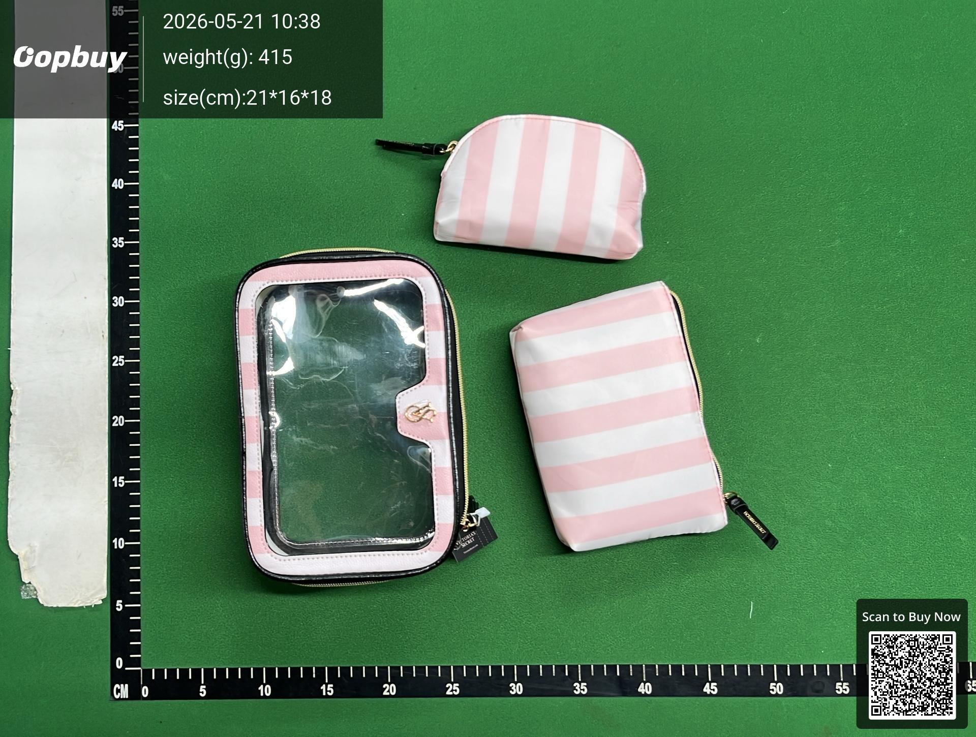 Foto QC 8 de Victoria's Secret Cosmetic Bag Set Pink Logo