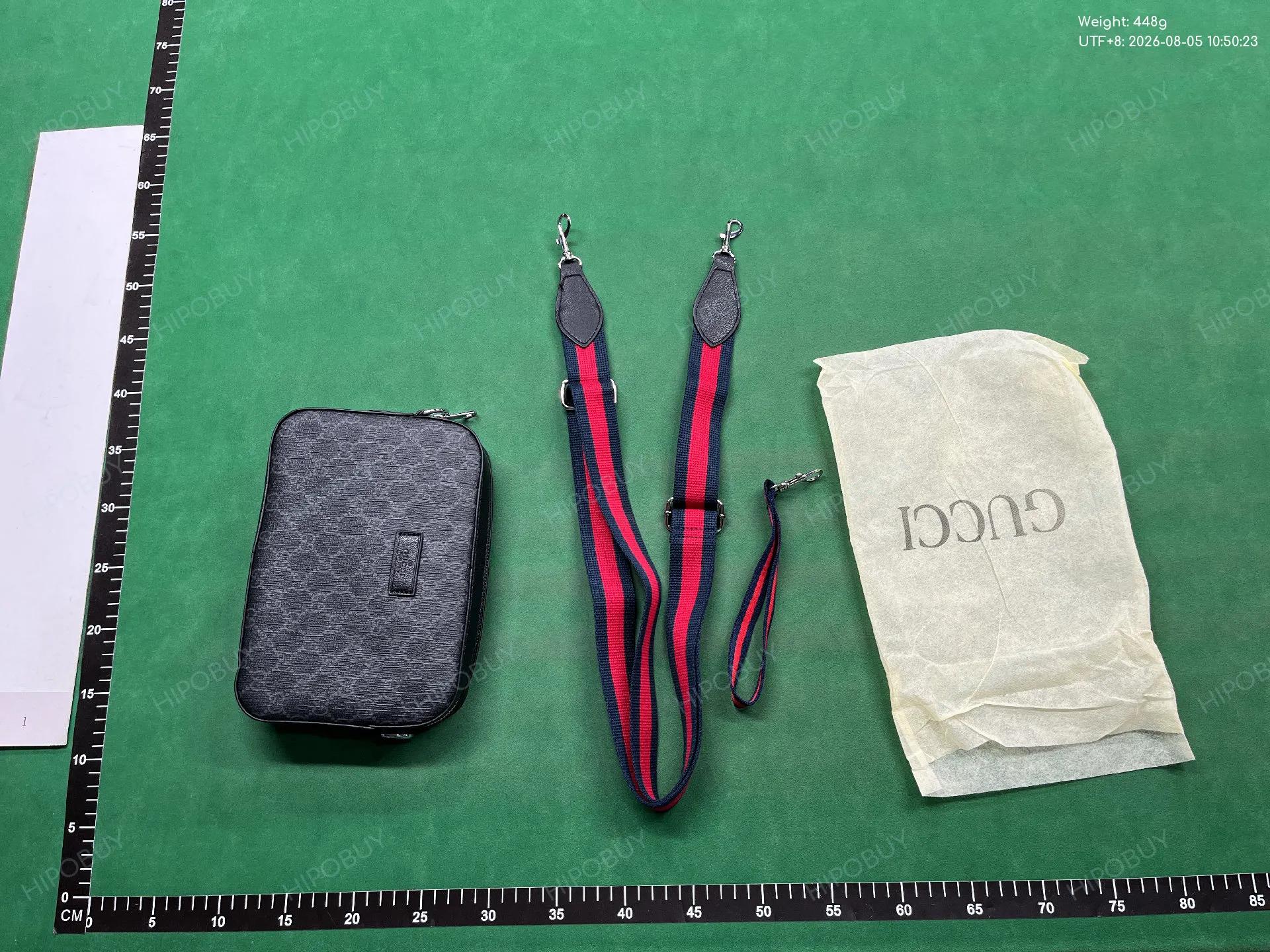 Foto QC 8 de Gucci Ophidia Messenger Bag Small Black GG Supreme Canvas