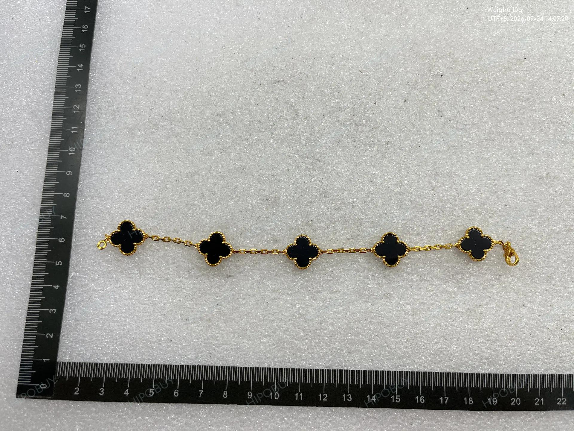 Foto QC 7 de Van Cleef & Arpels Vintage Alhambra Bracelet Gold Turquoise