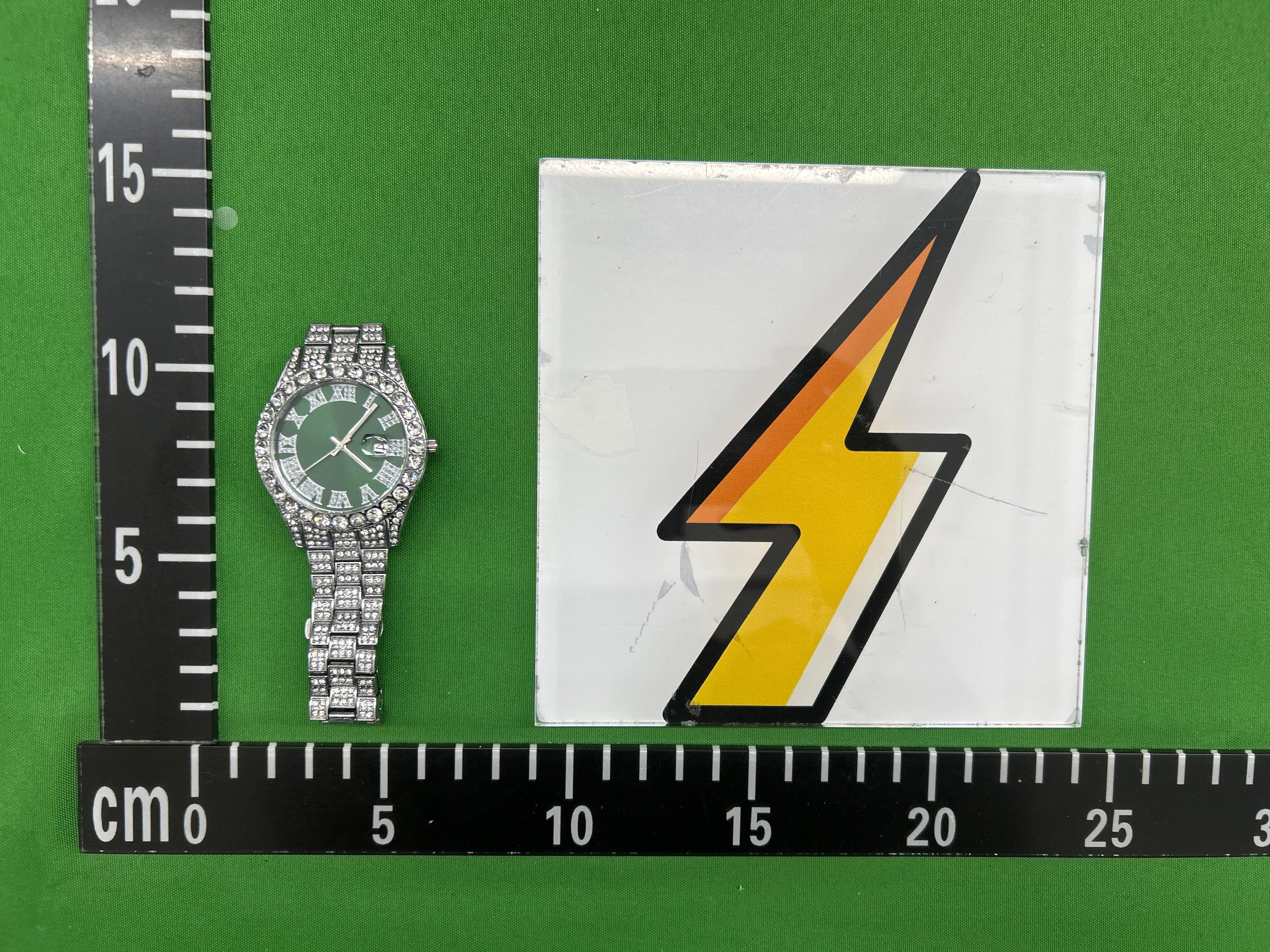 Foto QC 4 de Other Hip Hop Iced Out Roman Numeral Watch