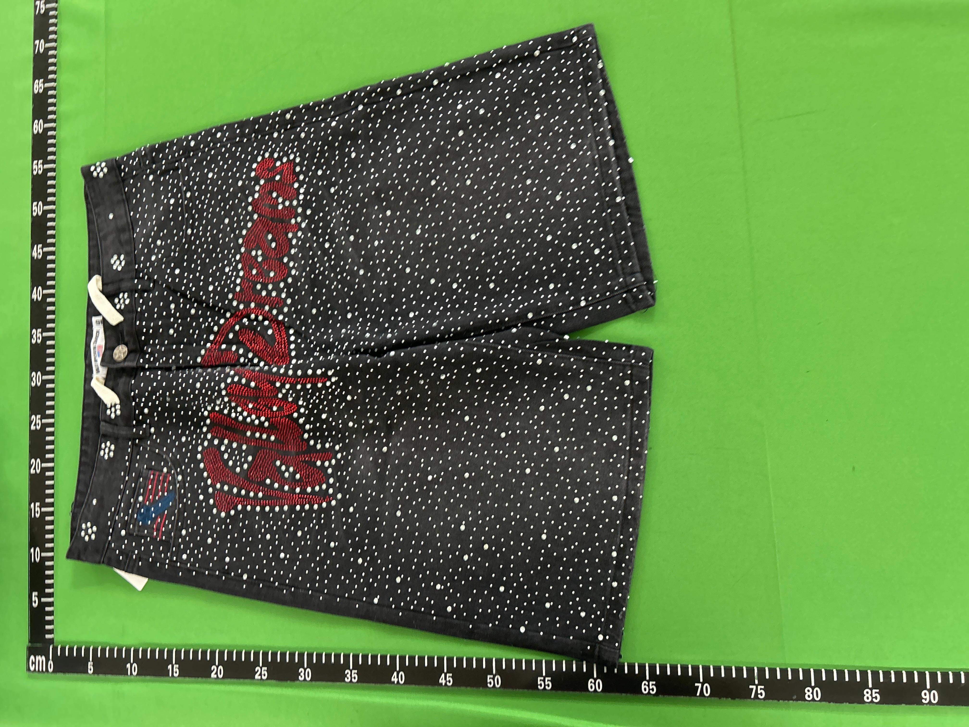 Foto QC 2 de Vale Sports Valley Dreams Denim Shorts Rhinestone Washed Black