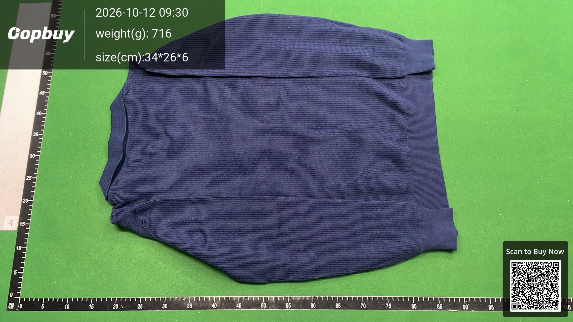 Foto QC 3 de Loro Piana Cashmere V-Neck Sweater Navy