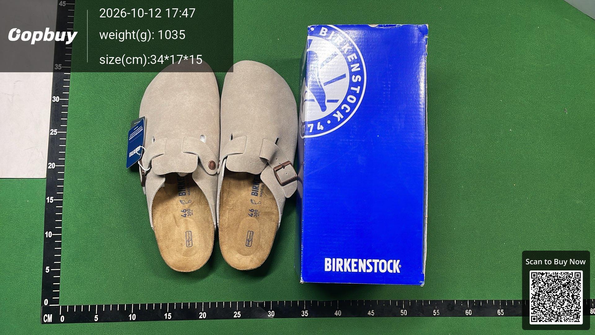 Foto QC 1 de Birkenstock Boston Leather Soft Footbed Blue