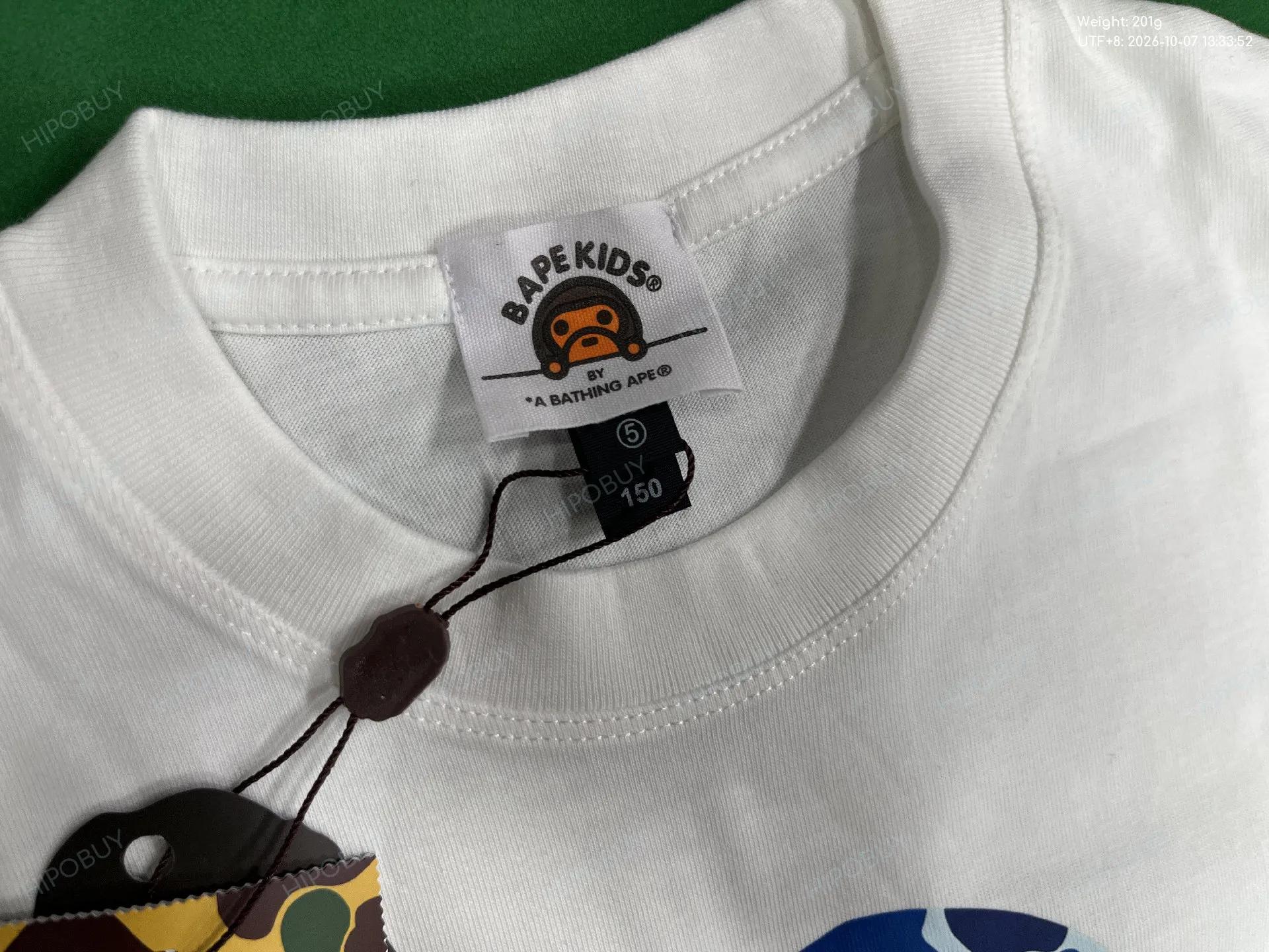 Foto QC 1 de Bape Save Our Future Children T-shirt White