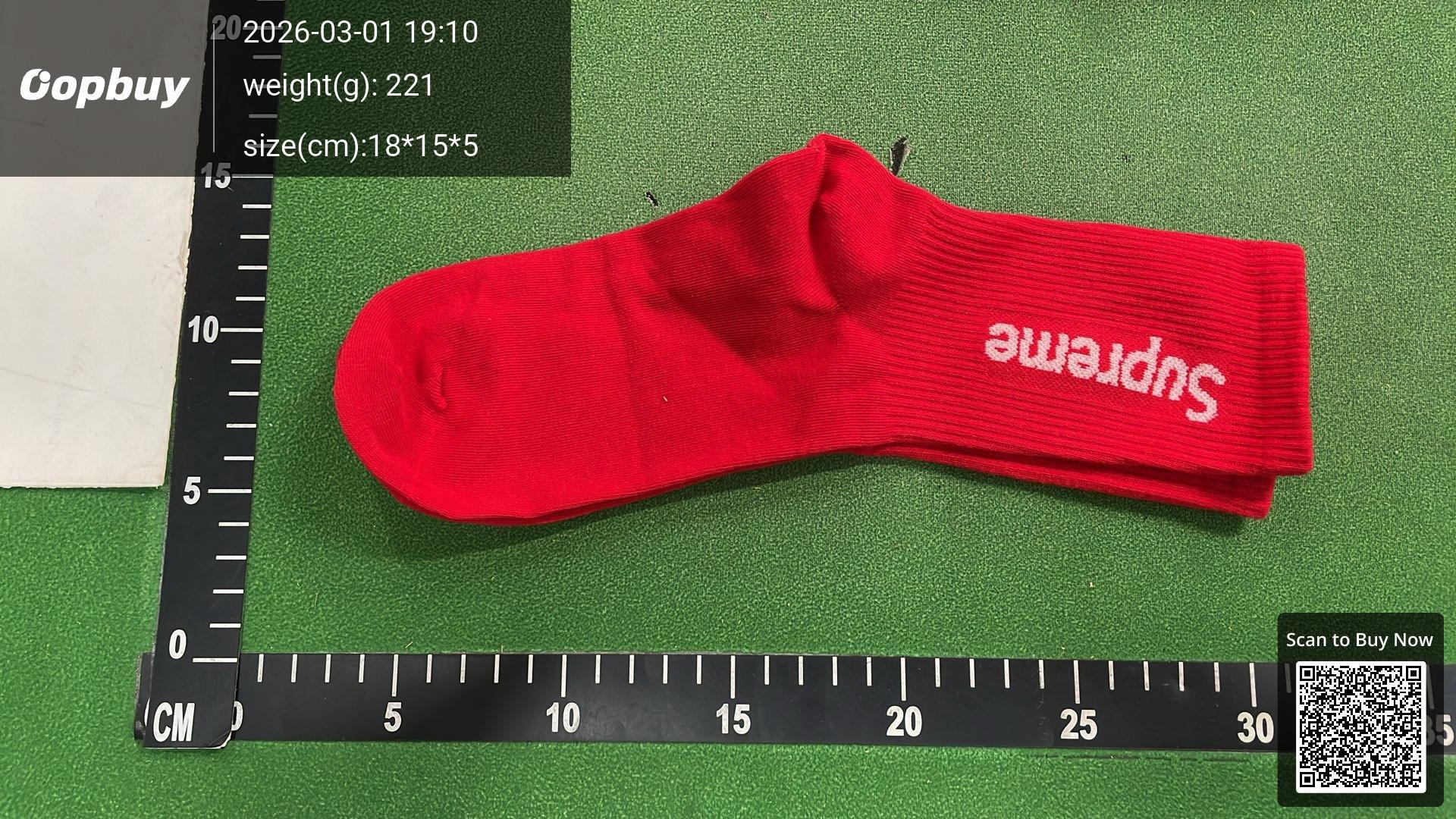 Foto QC 2 de Supreme Crew Socks Logo Multi-Color