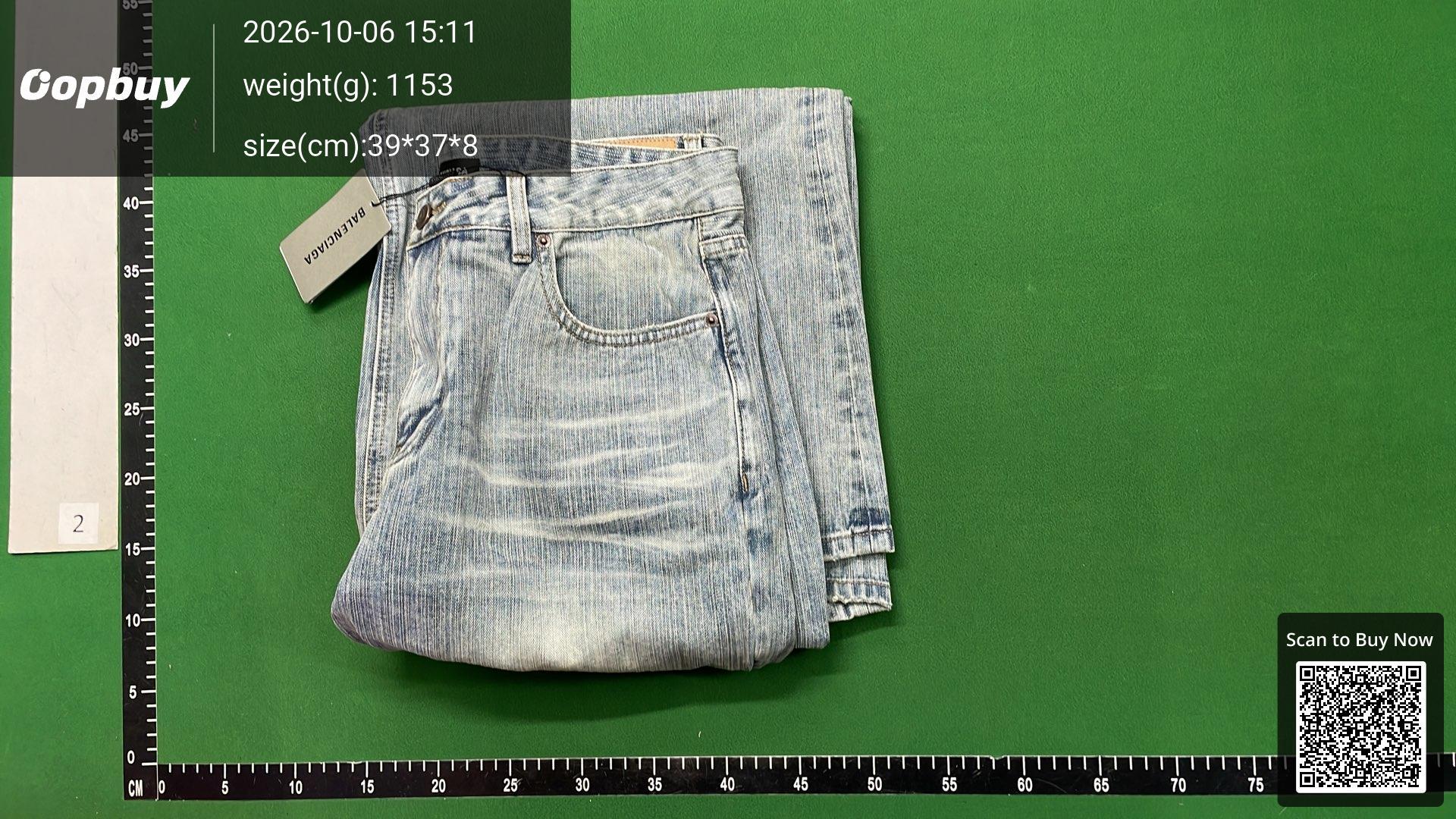 Foto QC 4 de Balenciaga Jeans Baggy Washed Light Blue