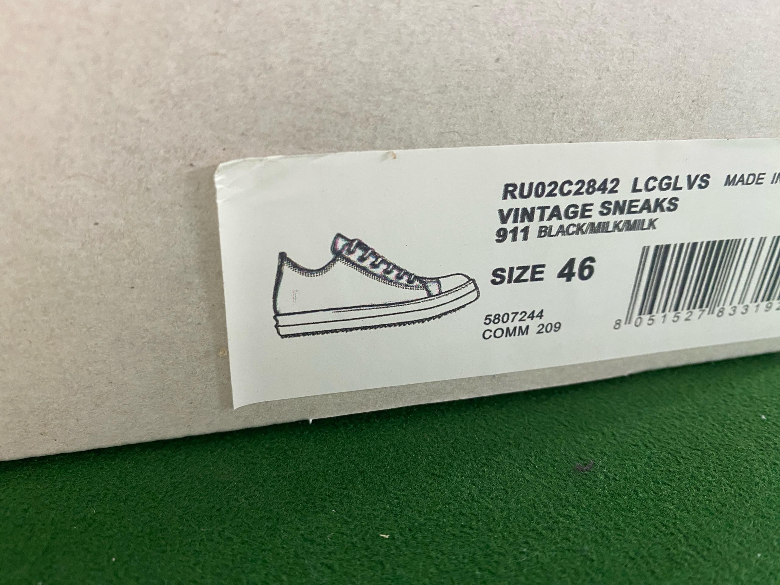 Foto QC 2 de Rick Owens DRKSHDW Low Sneaks Canvas Jumbo Lace Black Milk DU02C5802-DQ