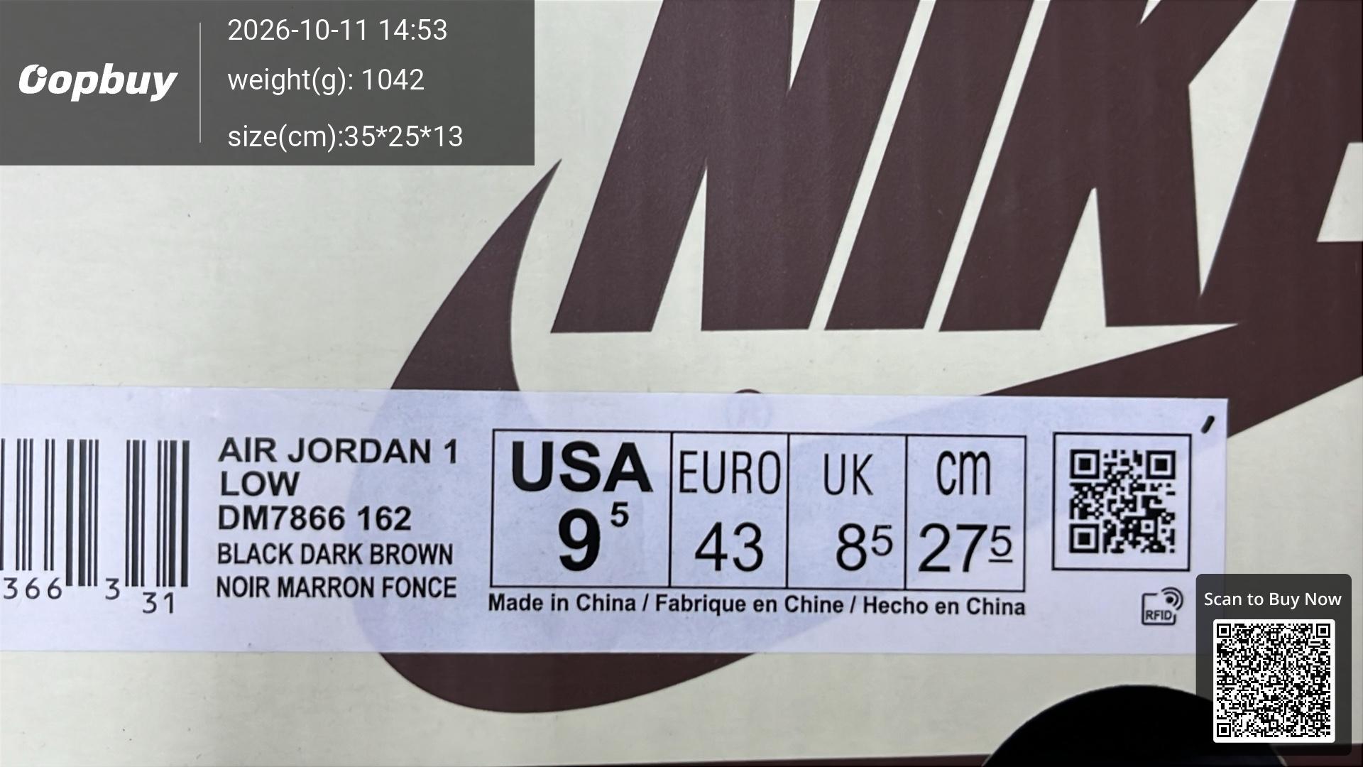 Foto QC 8 de Jordan 1 Retro Low OG SP Travis Scott Black Phantom DM7866-001