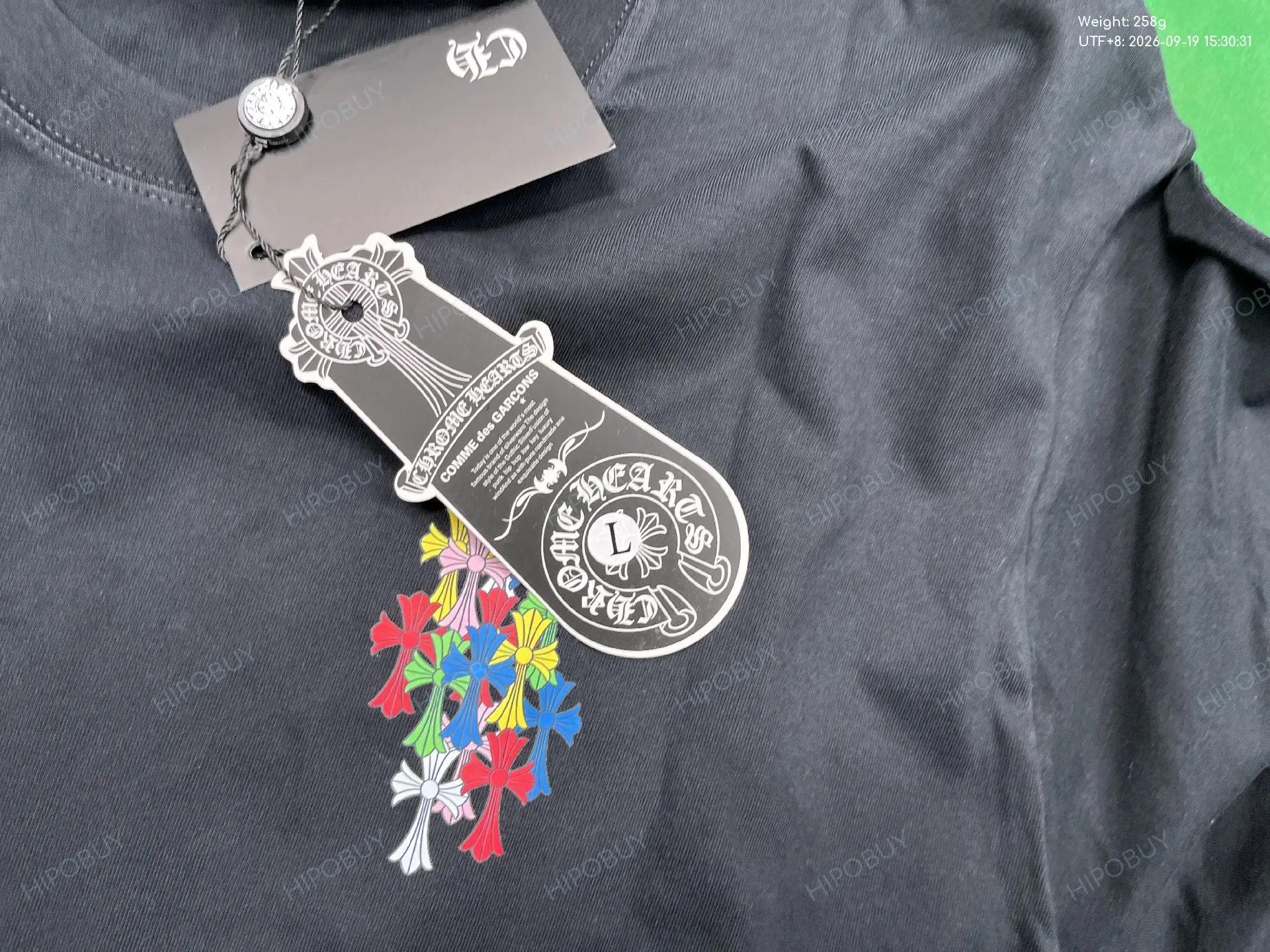 Foto QC 5 de Chrome Hearts T-shirt Multi Color Cross Cemetery White