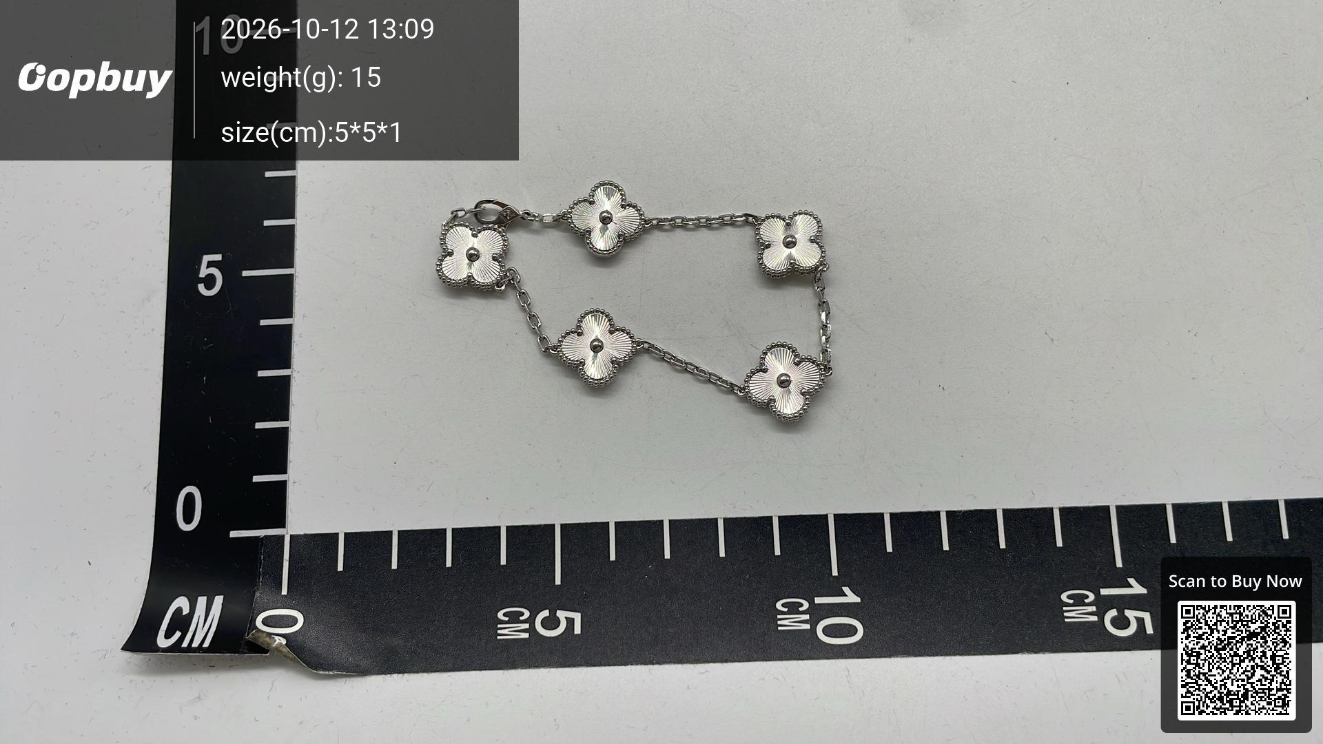 Foto QC 3 de Van Cleef & Arpels Vintage Alhambra Bracelet Gold Turquoise