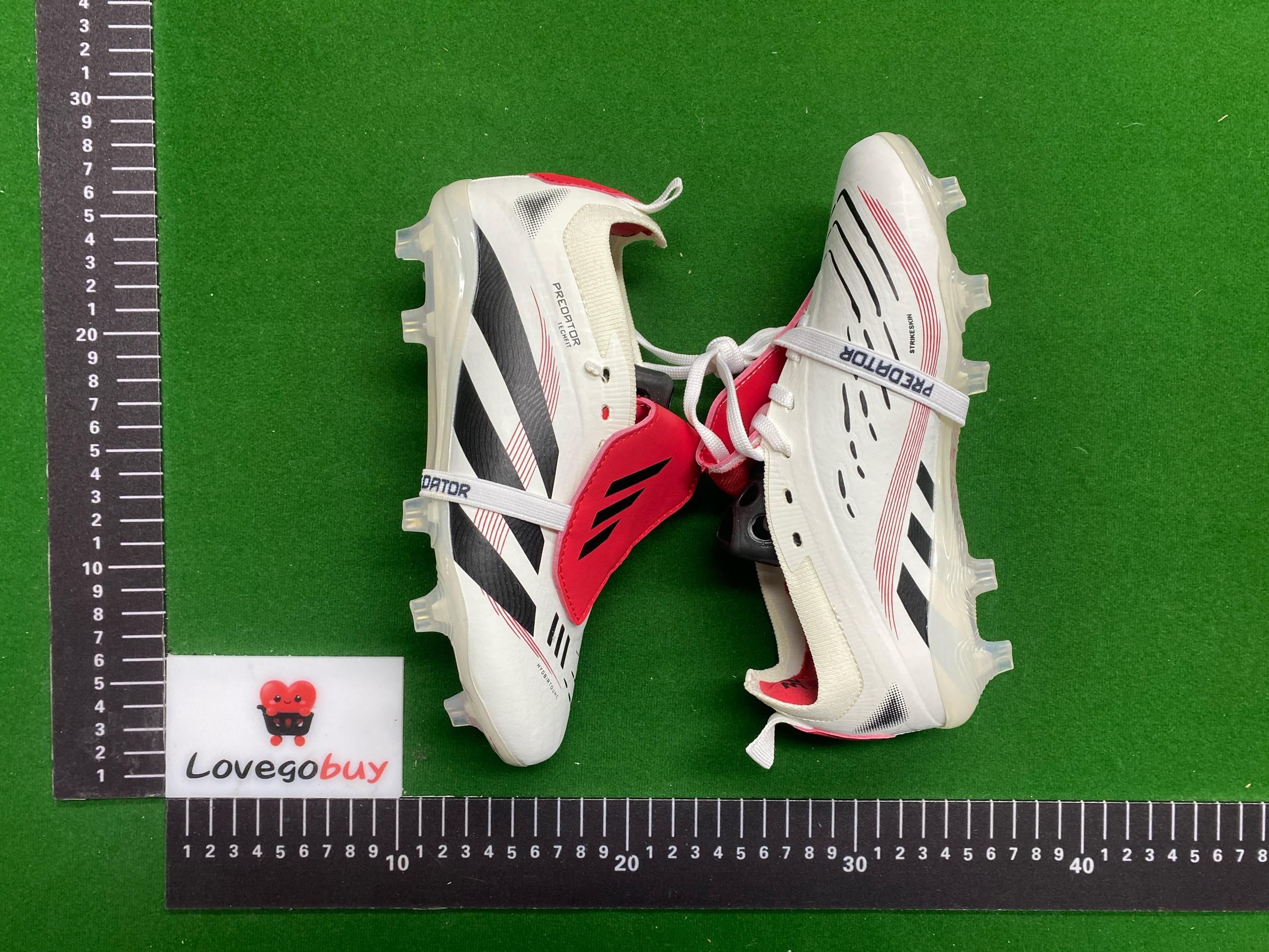 Foto QC 1 de Adidas Predator Foldover Tongue Football Shoes White Red
