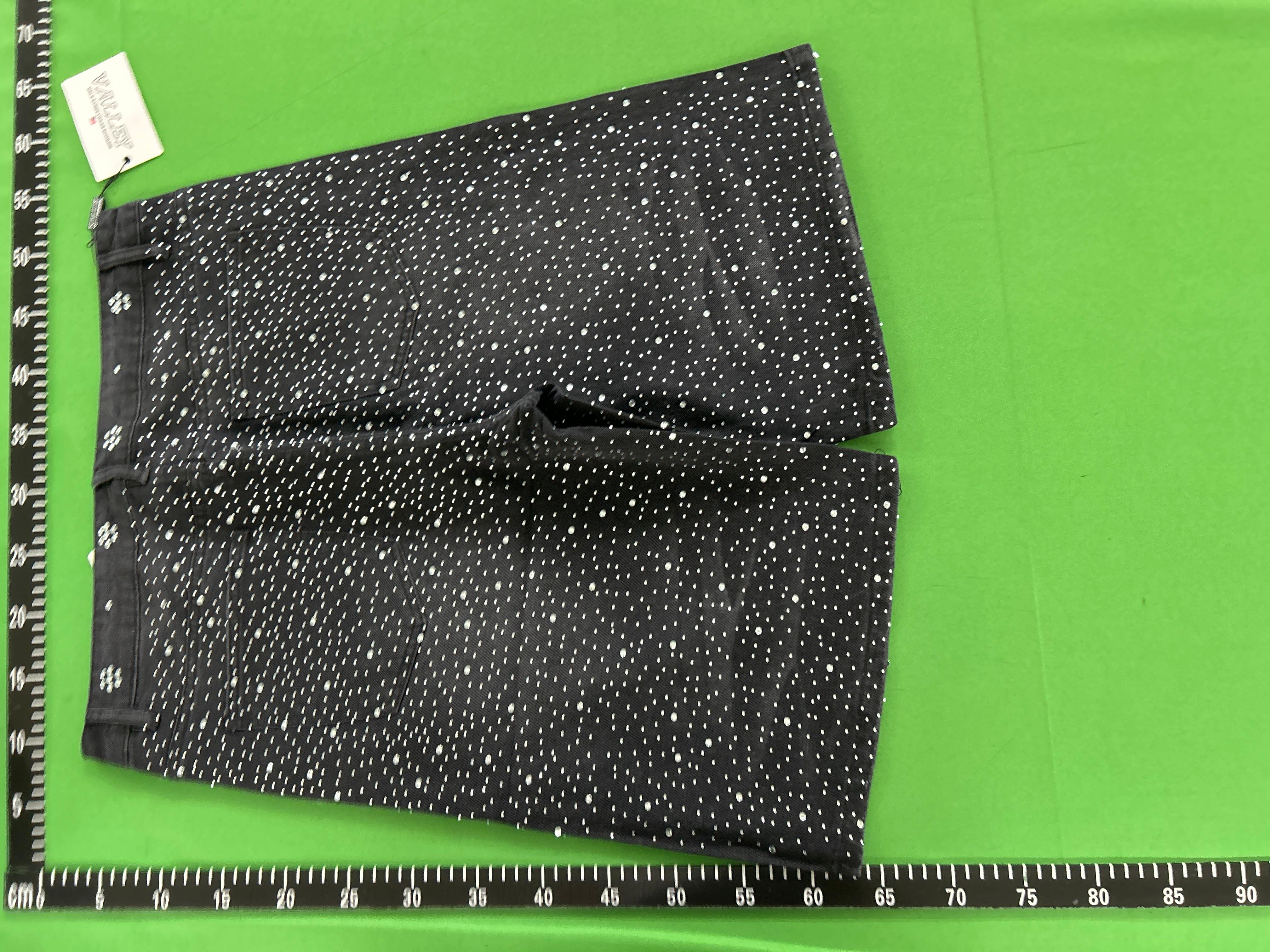Foto QC 4 de Vale Sports Valley Dreams Denim Shorts Rhinestone Washed Black