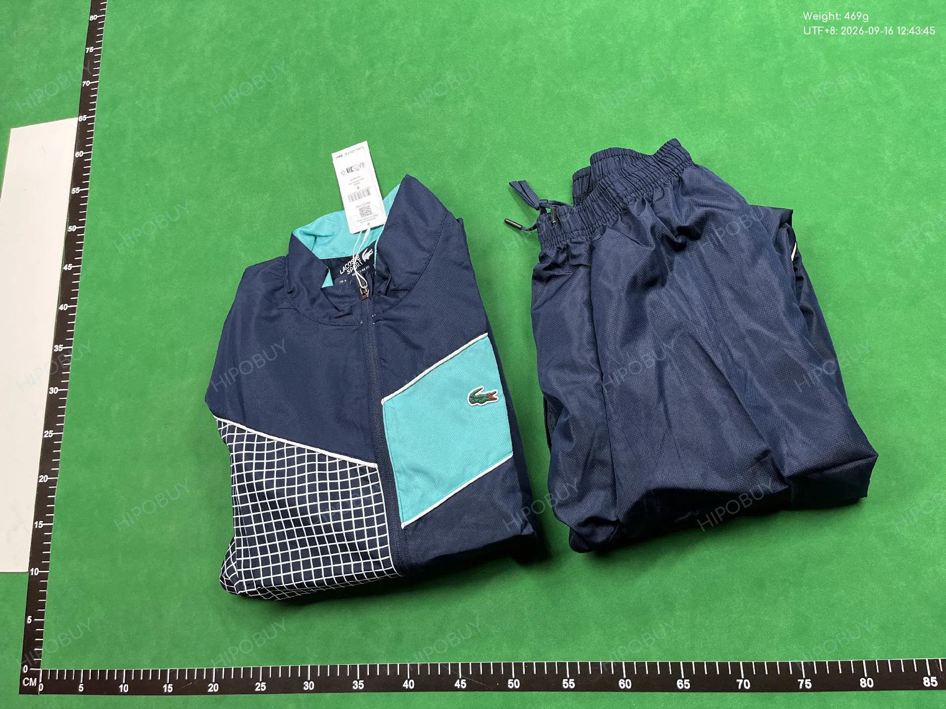 Foto QC 8 de Lacoste Sport Windbreaker Jacket Colorblock Checkered Black