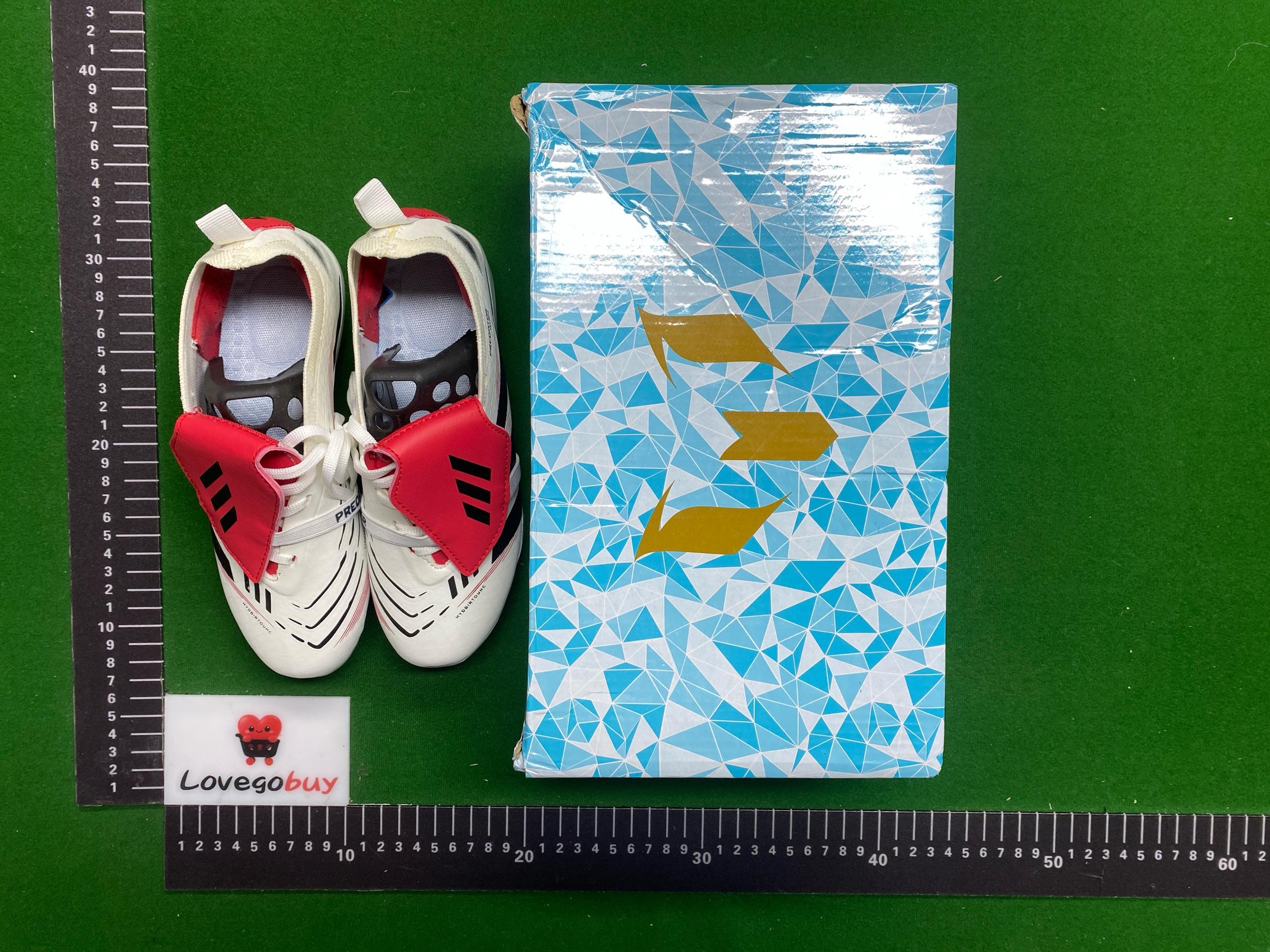 Foto QC 4 de Adidas Predator Foldover Tongue Football Shoes White Red