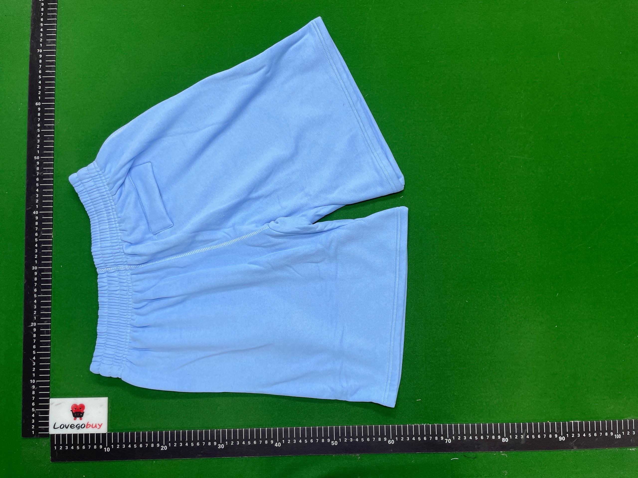 Foto QC 2 de Corteiz Alcatraz Sweat Shorts Logo Print Baby Blue