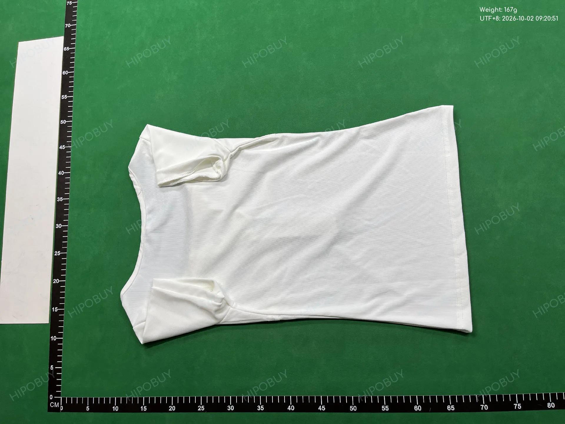 Foto QC 7 de BLUE DIJIAO T-shirt Fake Two-Piece Ribbed Henley White