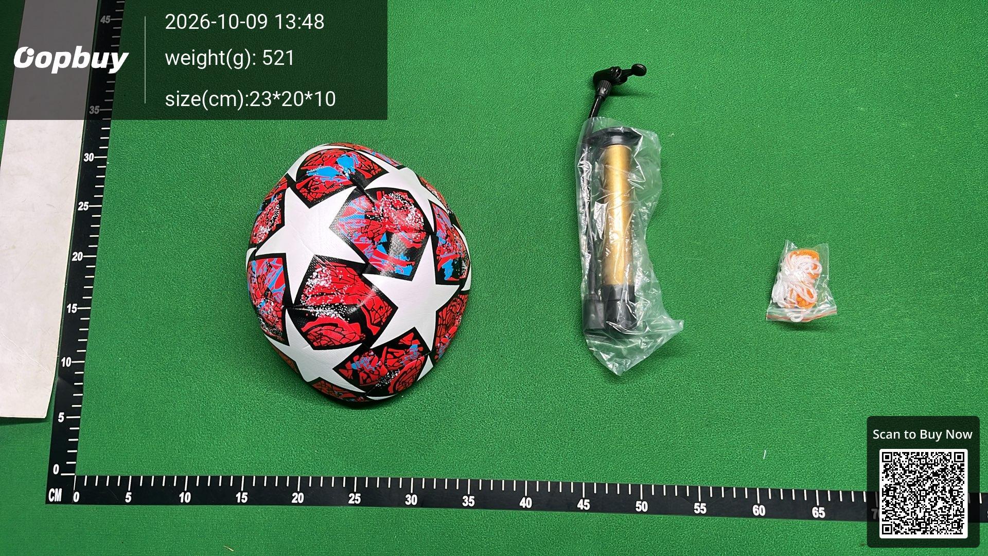 Foto QC 3 de Unbranded Star Graphic Football Size 5 Multi