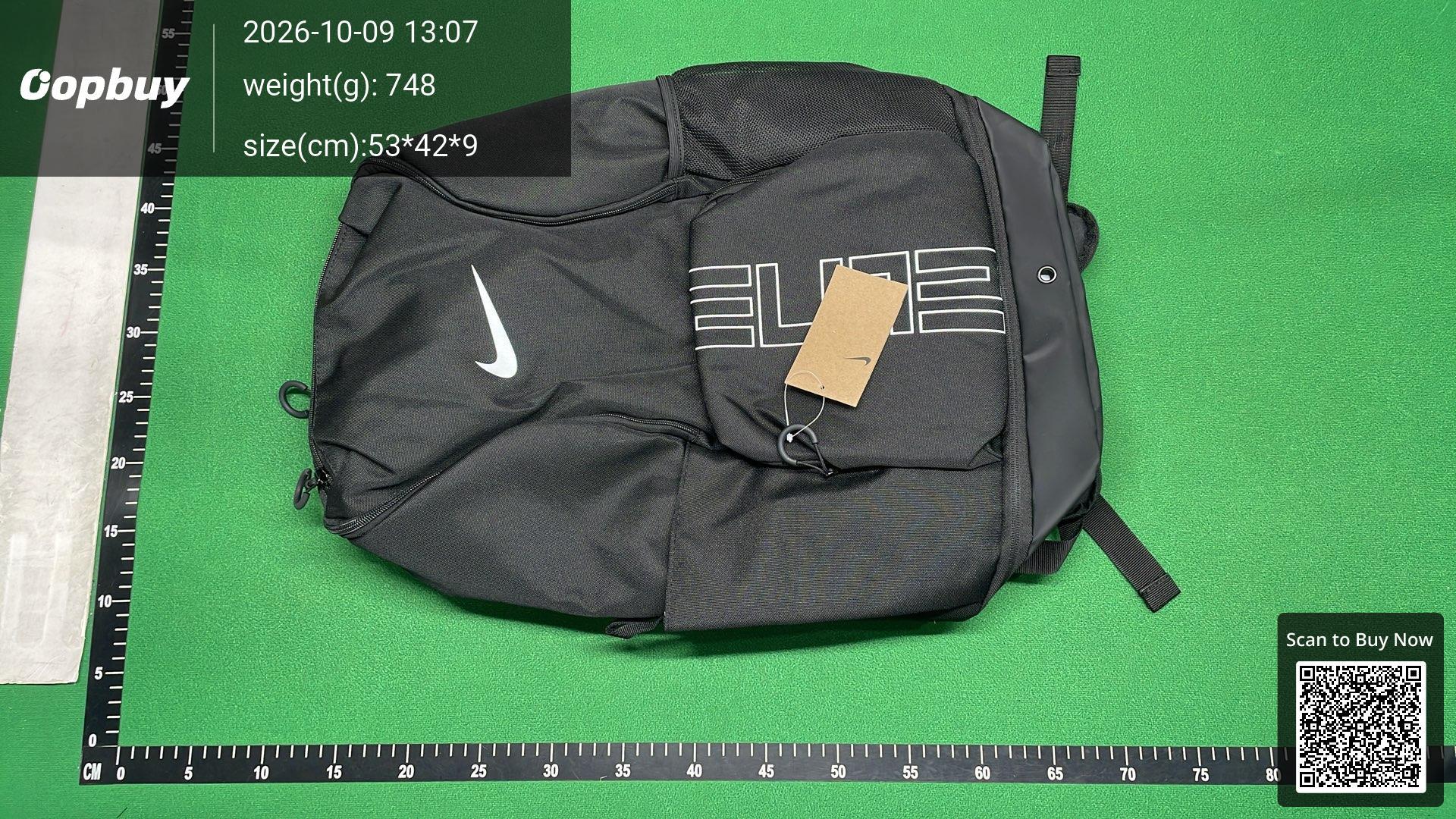 Foto QC 7 de Nike Hoops Elite Pro Backpack 32L White Black Metallic Gold