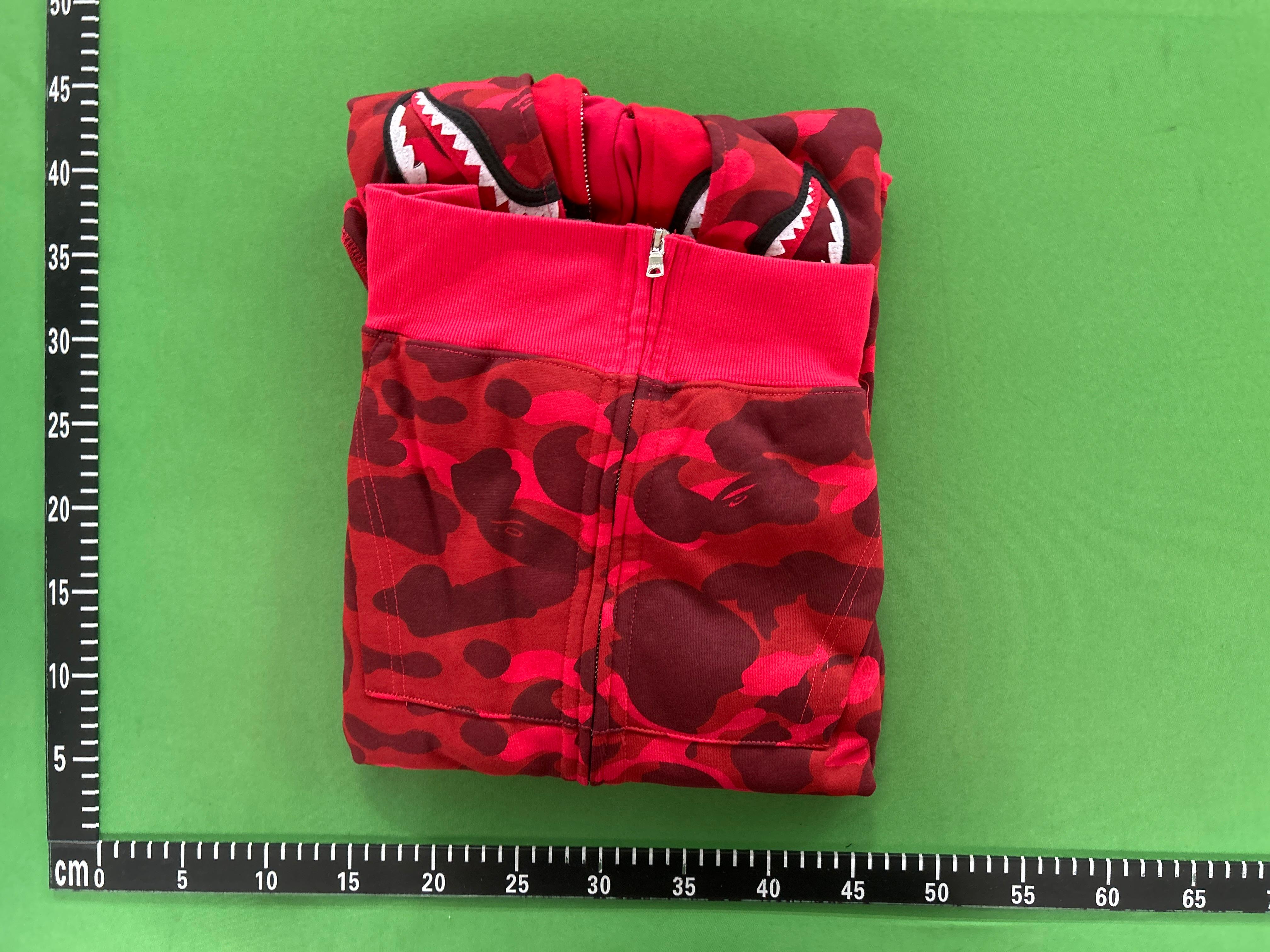 Foto QC 1 de BAPE Shark Hoodie Jacket Camo Full Zip Black