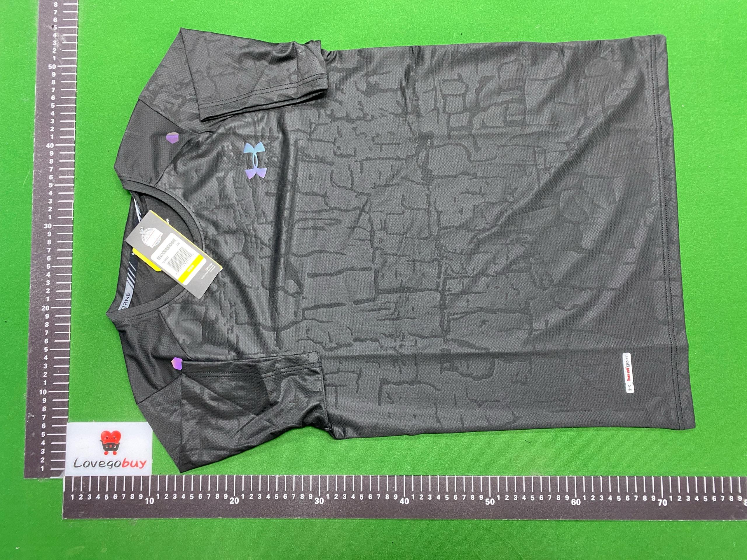 Foto QC 8 de Under Armour HeatGear T-shirt Crackle Print Black