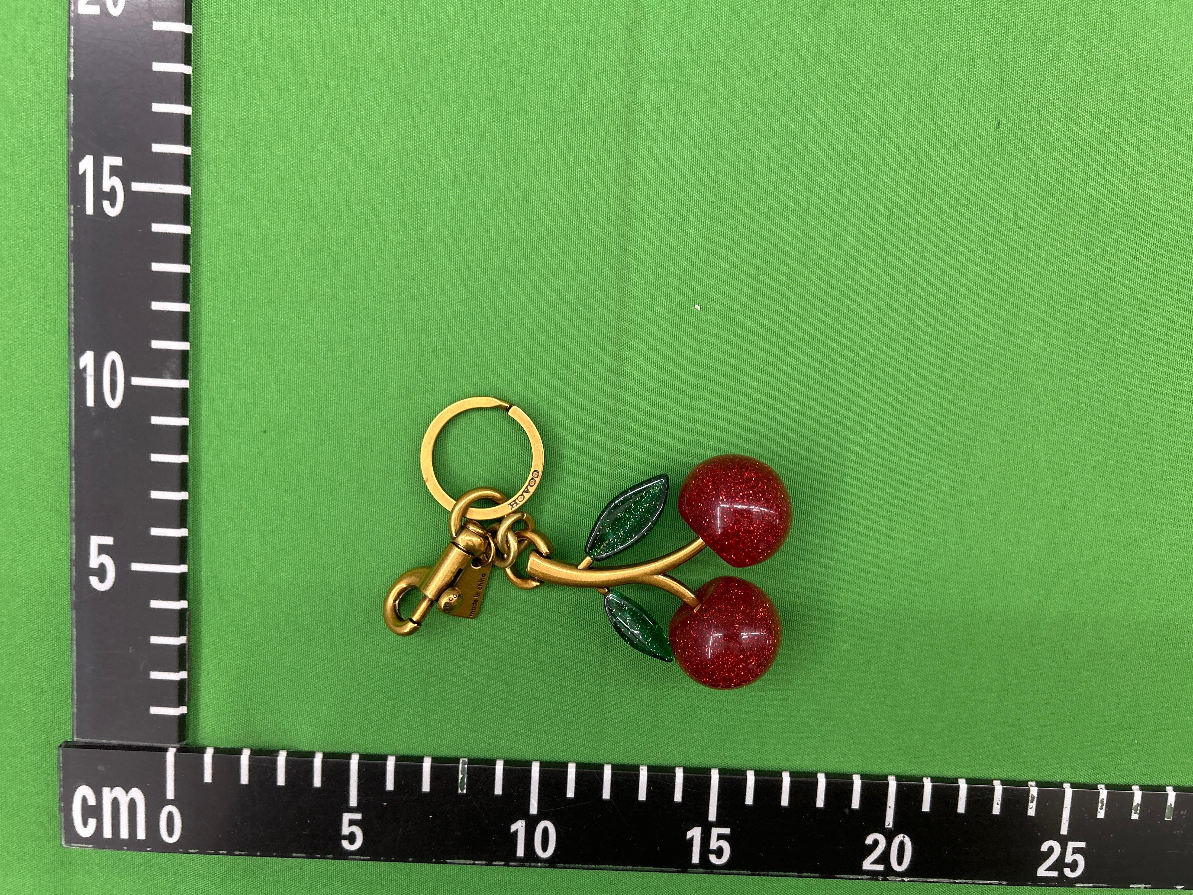Foto QC 6 de Coach Pretzel Key Holder And Bag Charm Gold
