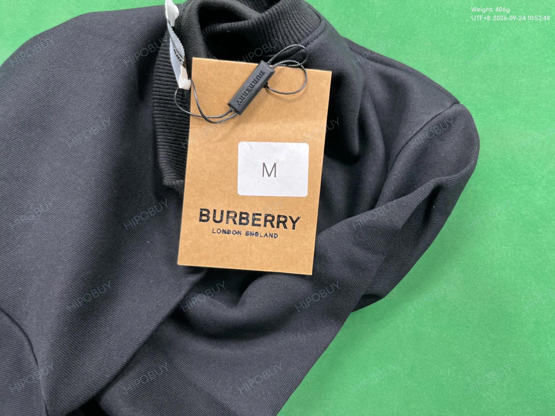 Foto QC 7 de Burberry Crewneck Sweater Embossed Logo Beige