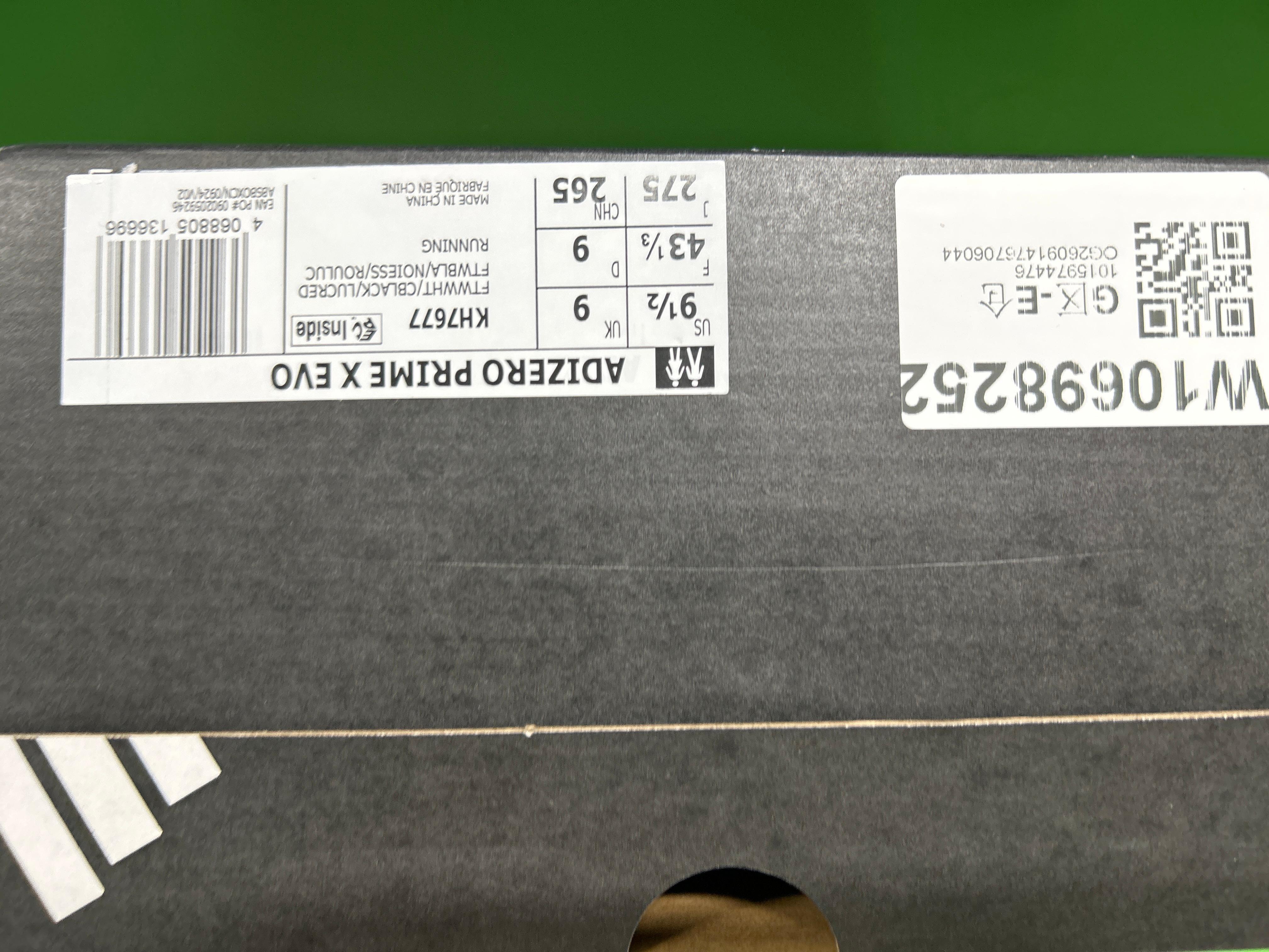 Foto QC 1 de adidas Adizero Prime X Evo Low White Black Lucid Red KH7677
