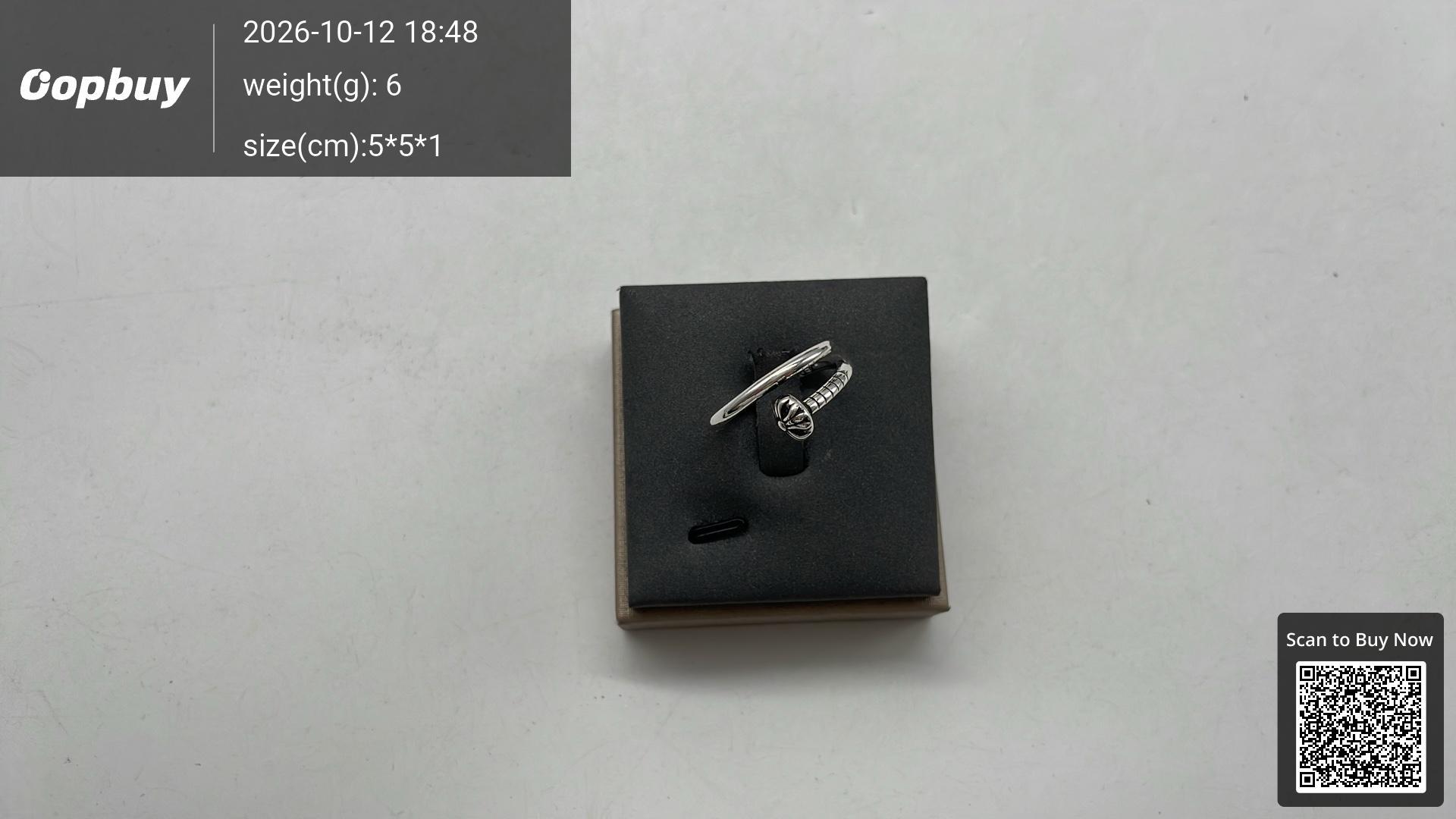 Foto QC 5 de Chrome Hearts Eternity Vine Ring Silver Silver