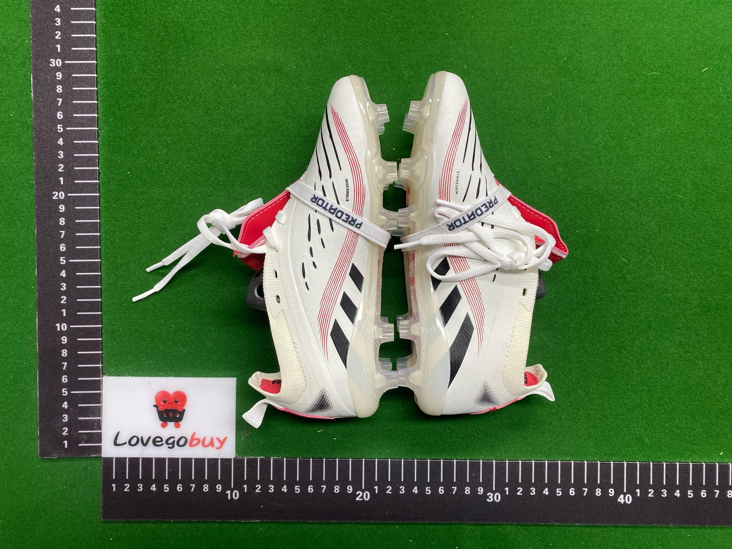 Foto QC 2 de Adidas Predator Foldover Tongue Football Shoes White Red