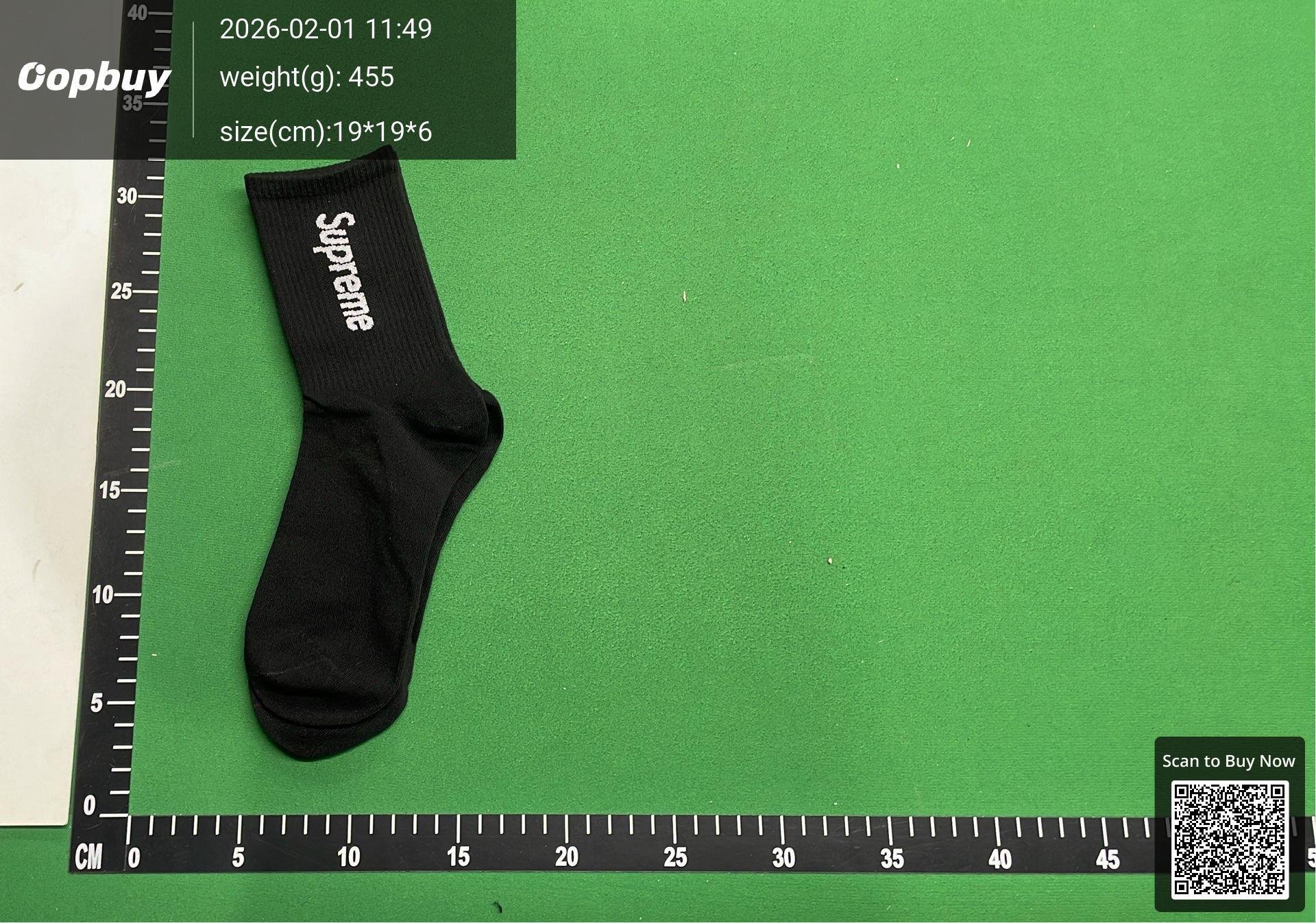 Foto QC 4 de Supreme Crew Socks Logo Multi-Color