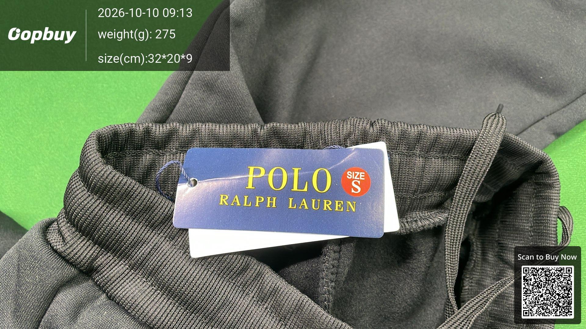 Foto QC 1 de Polo Ralph Lauren Zip-Up Hooded Jacket Embroidered Pony Black