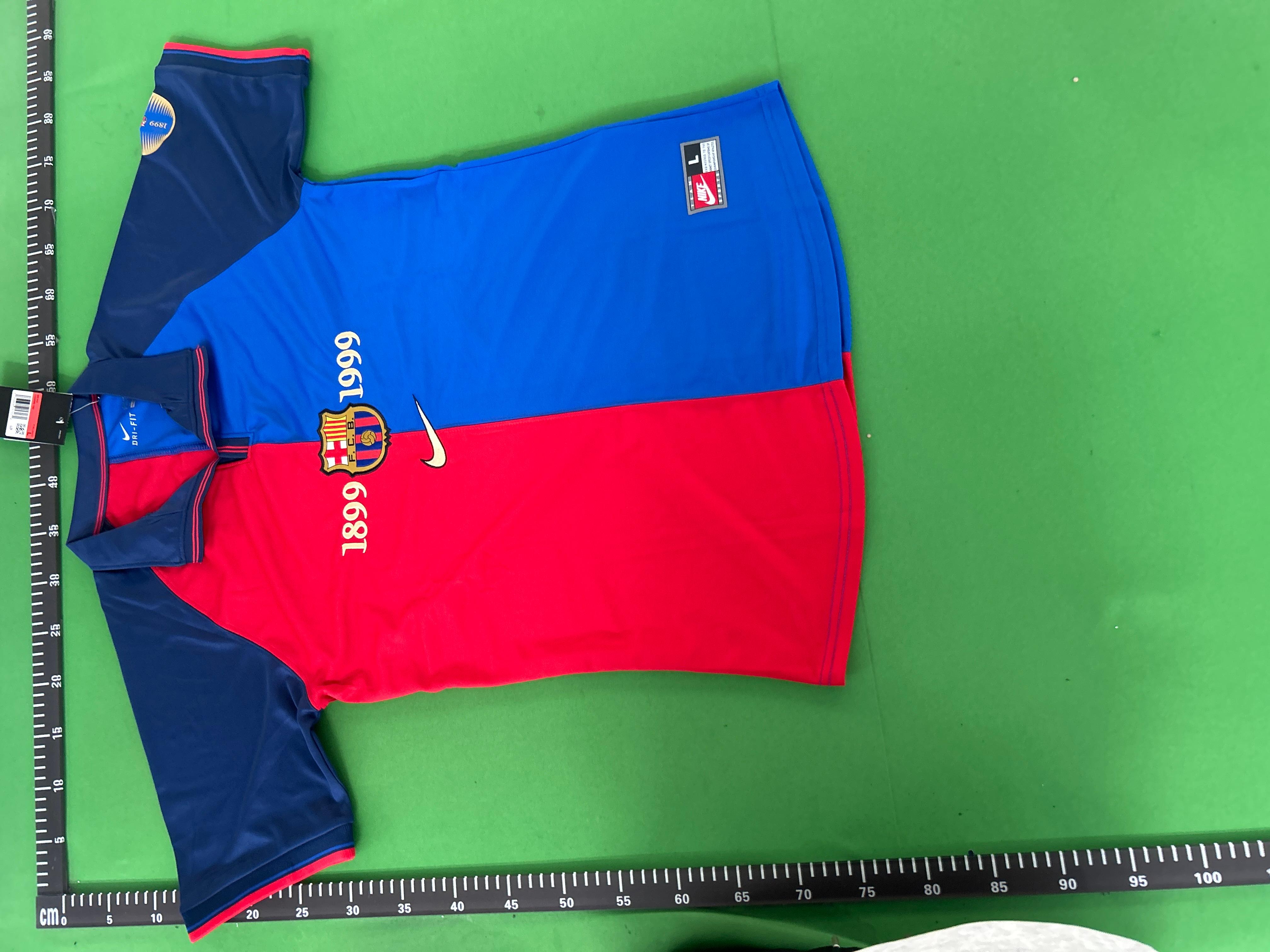 Foto QC 7 de Nike x FC Barcelona Retro 2005/06 Eto'o #9 Home Jersey Gym Blue/Desert Maroon/Tour Yellow