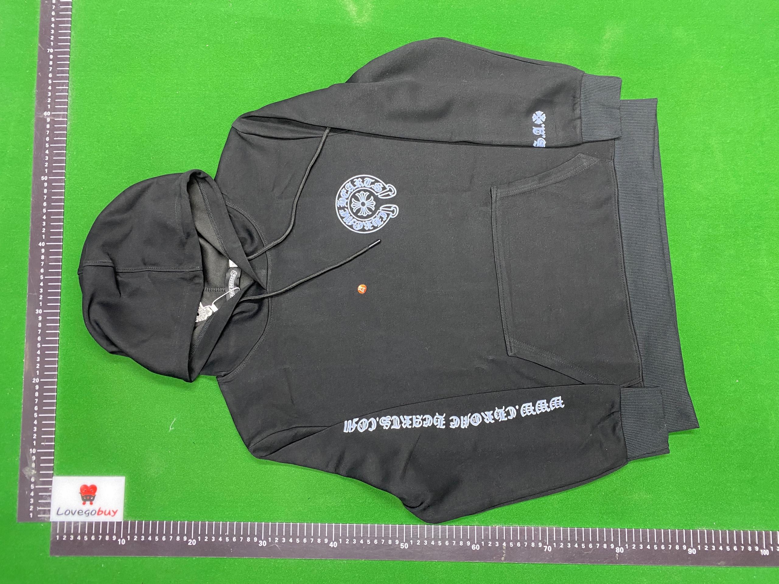 Foto QC 1 de Chrome Hearts Multi-Color Cross Hoodie Sweater Black