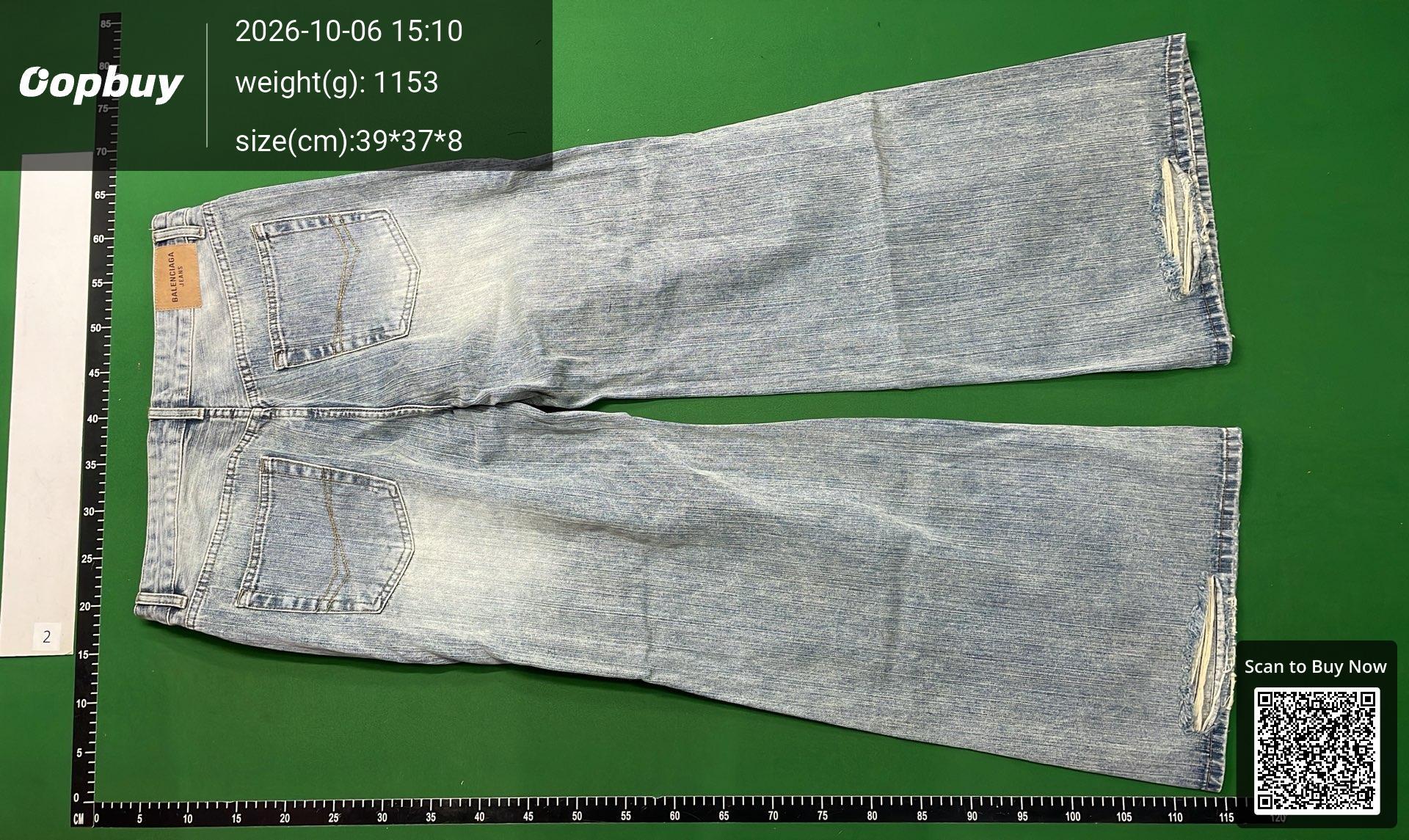 Foto QC 3 de Balenciaga Jeans Baggy Washed Light Blue