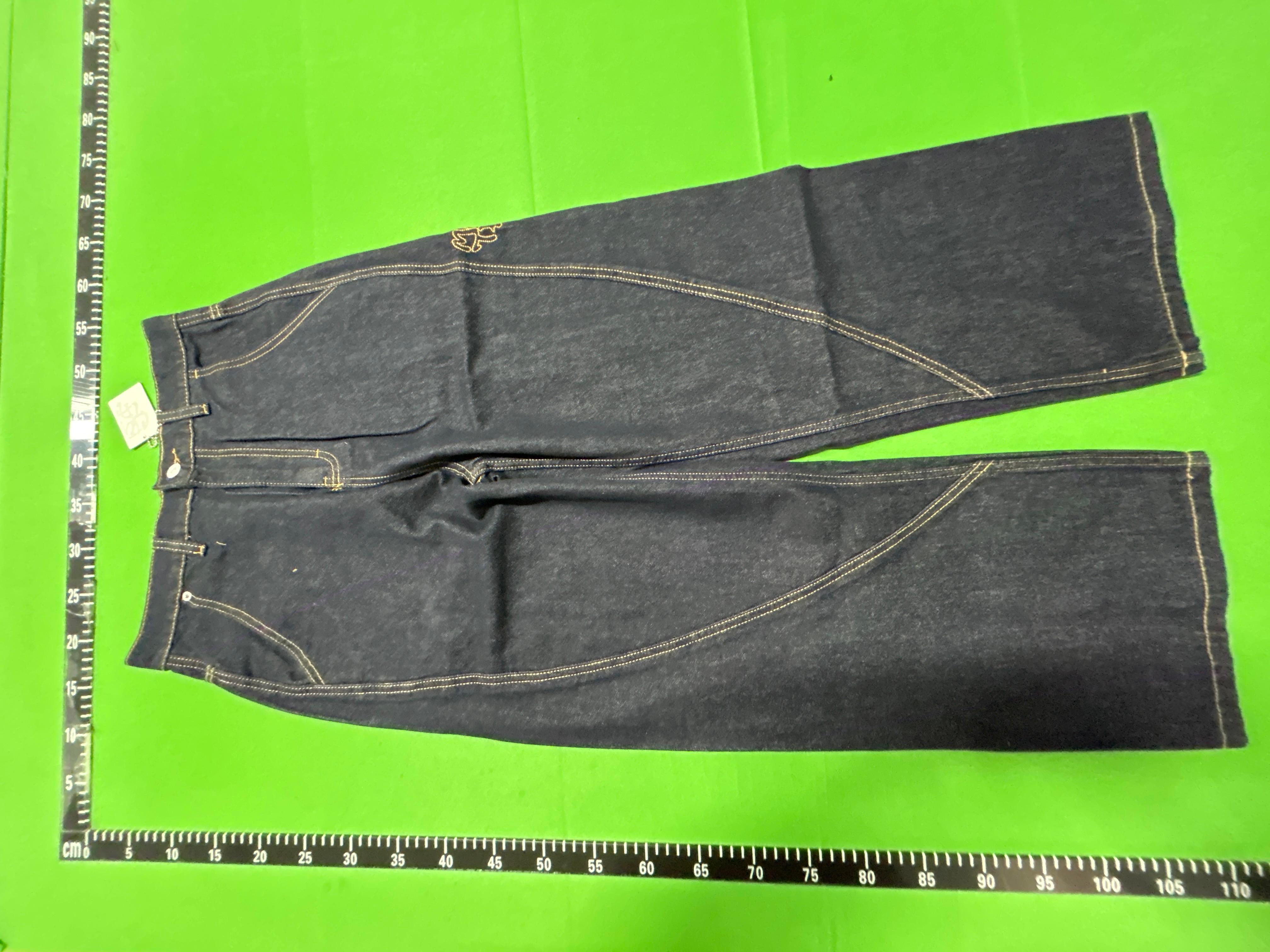 Foto QC 3 de Other Jeans Wide Leg Contrast Stitching Dark Blue