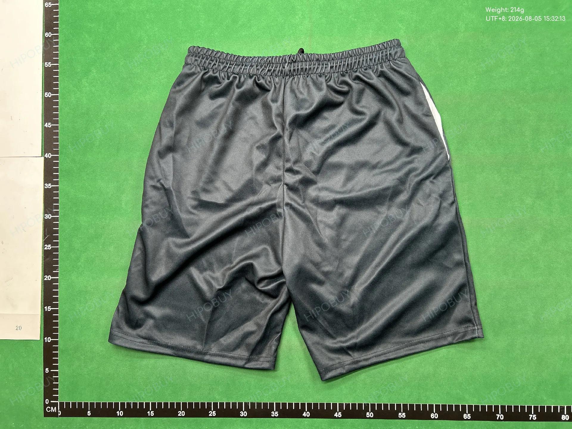 Foto QC 3 de Palm Angels Sweat Shorts Rainbow Side Stripe White