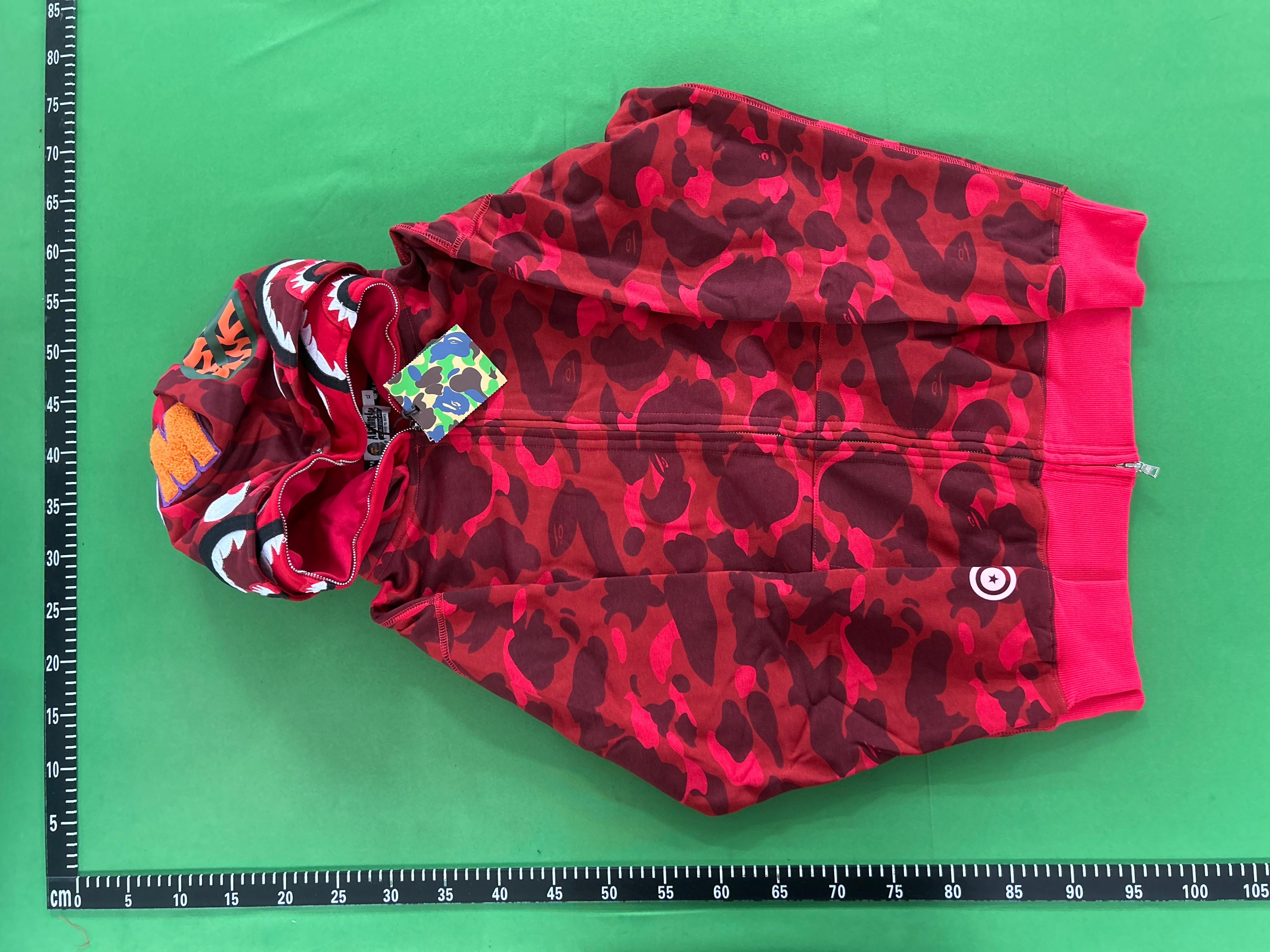 Foto QC 3 de BAPE Shark Hoodie Jacket Camo Full Zip Black