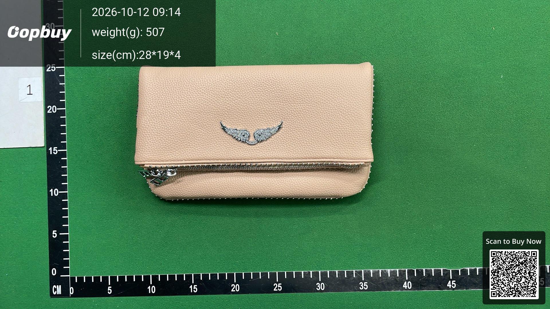 Foto QC 1 de Other Wing Logo Foldover Chain Crossbody Bag Small White