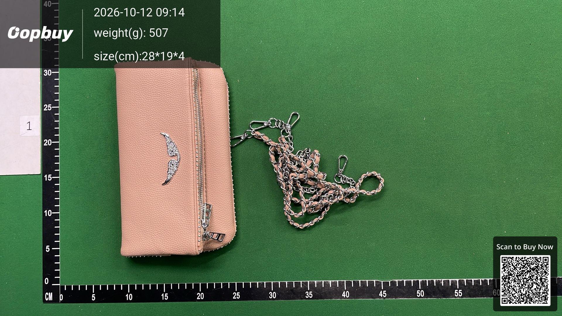 Foto QC 3 de Other Wing Logo Foldover Chain Crossbody Bag Small White