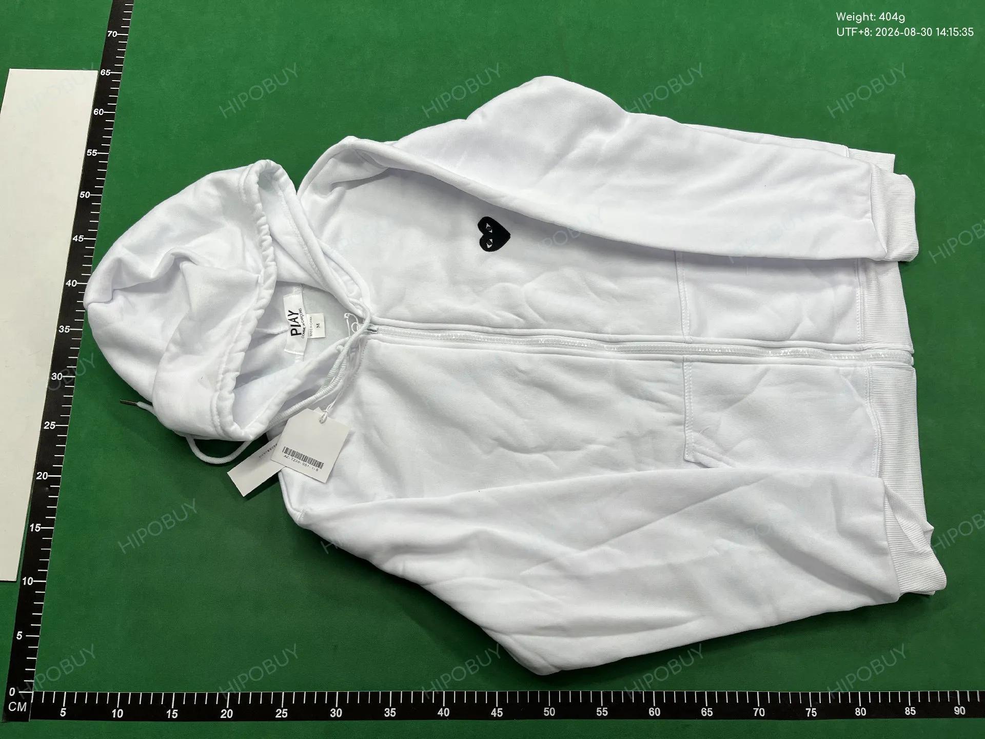 Foto QC 2 de Comme des Garçons Play Big Black Heart Zip Up Hoodie Black