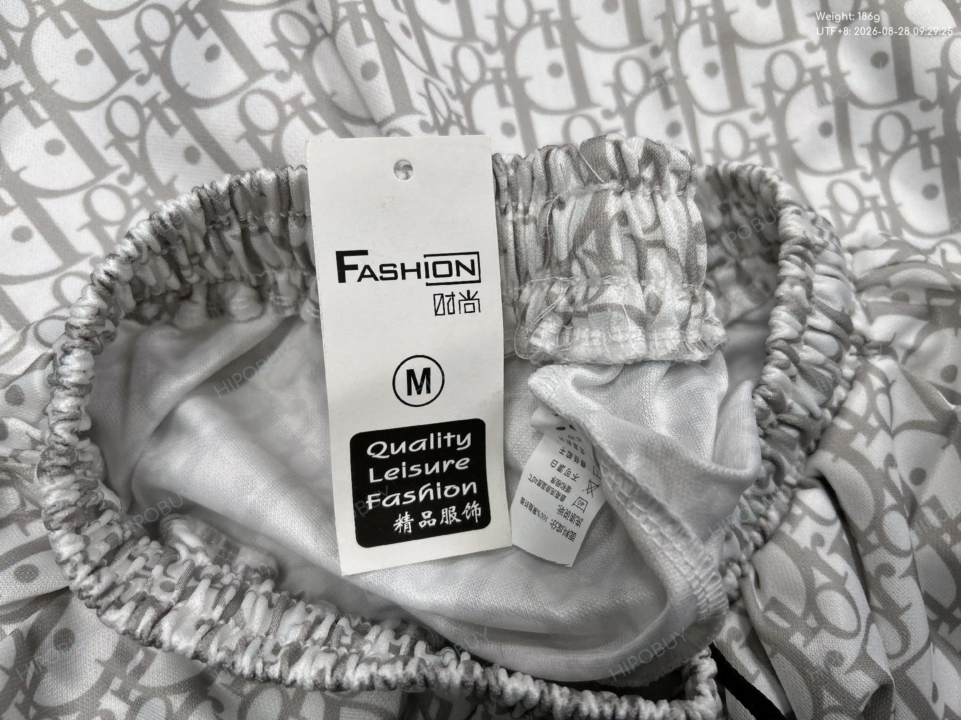 Foto QC 5 de Dior Oblique Shorts Grey White