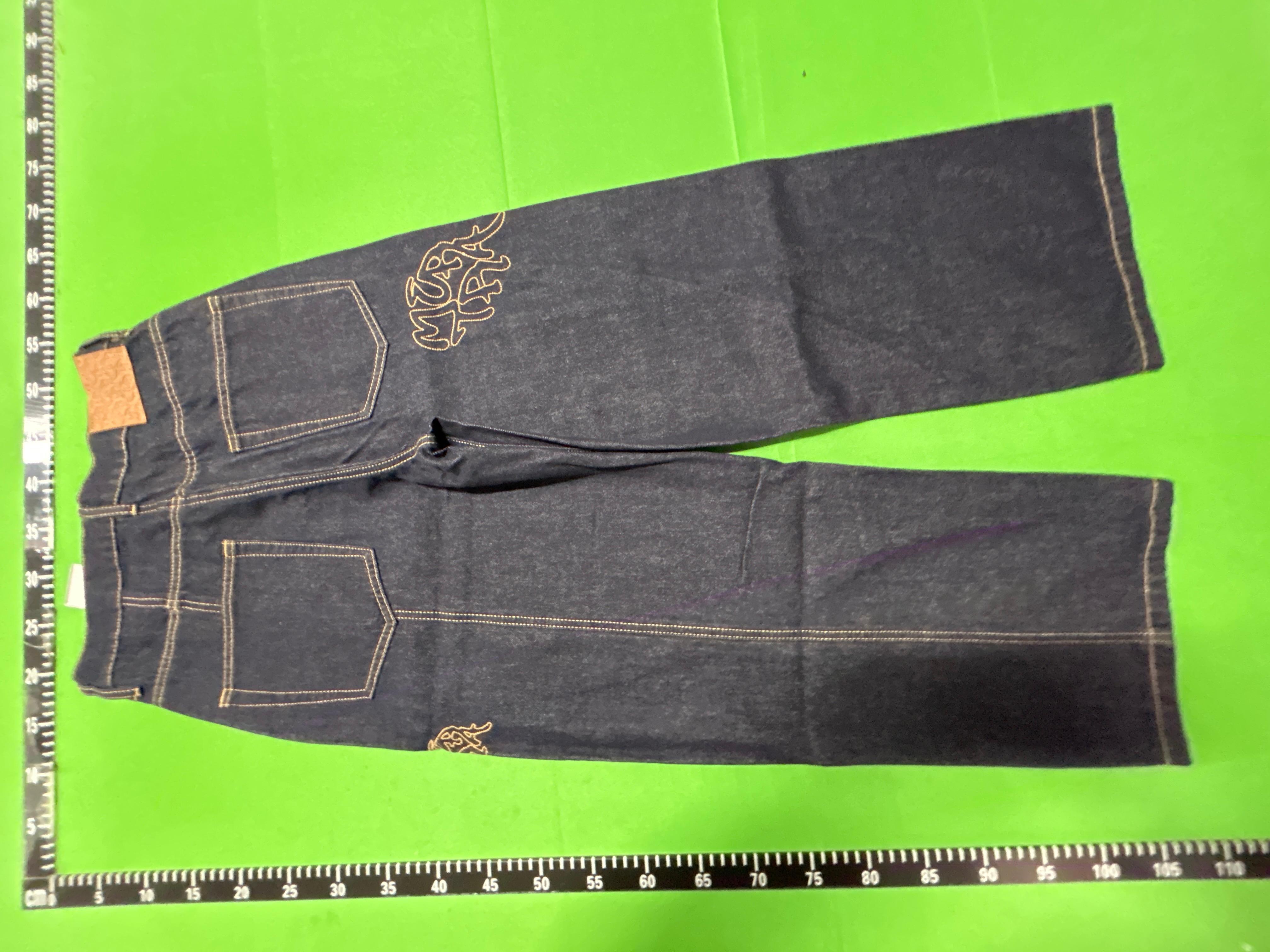 Foto QC 4 de Other Jeans Wide Leg Contrast Stitching Dark Blue