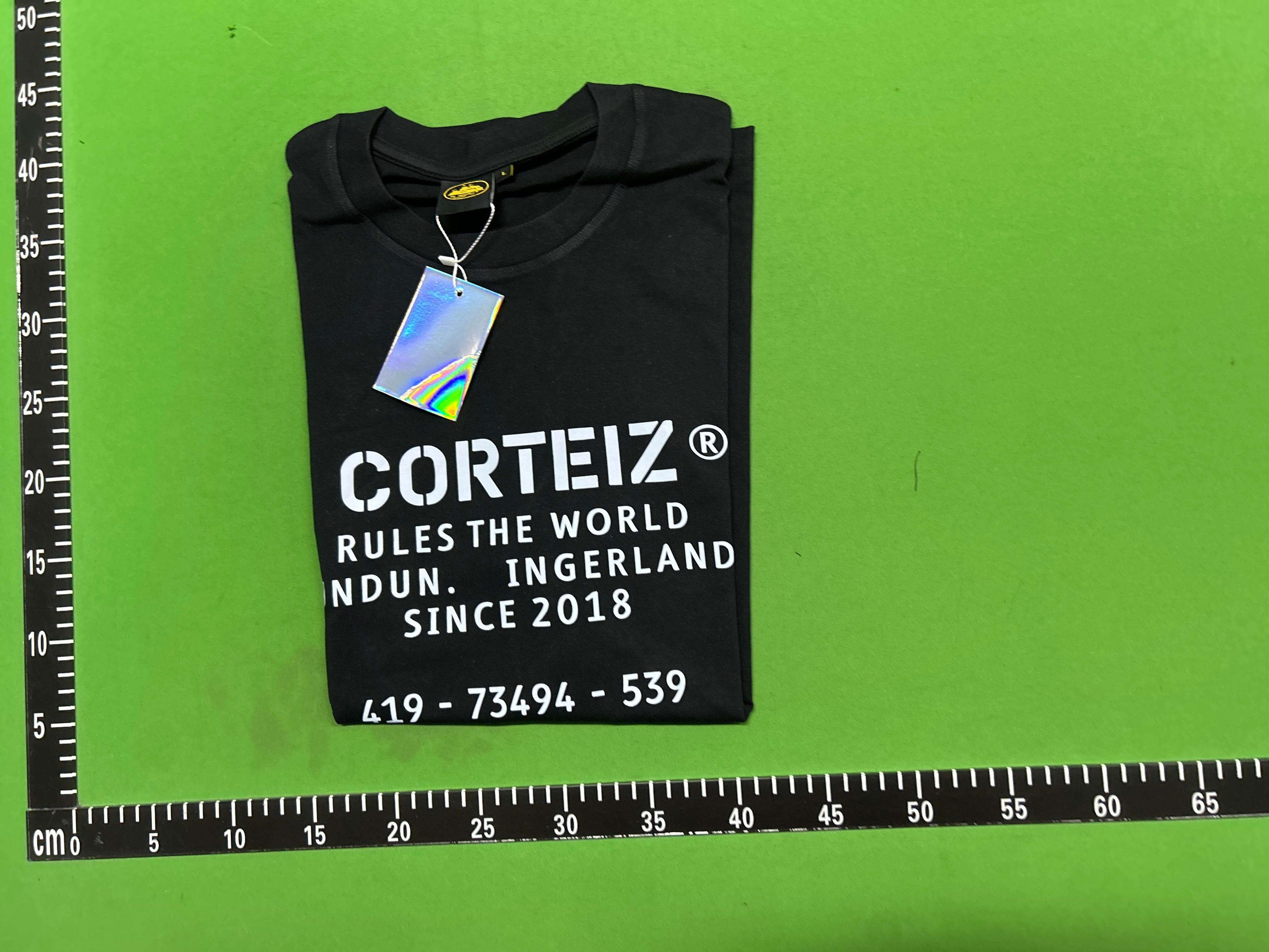 Foto QC 1 de Corteiz T-shirt Brush Script Logo White